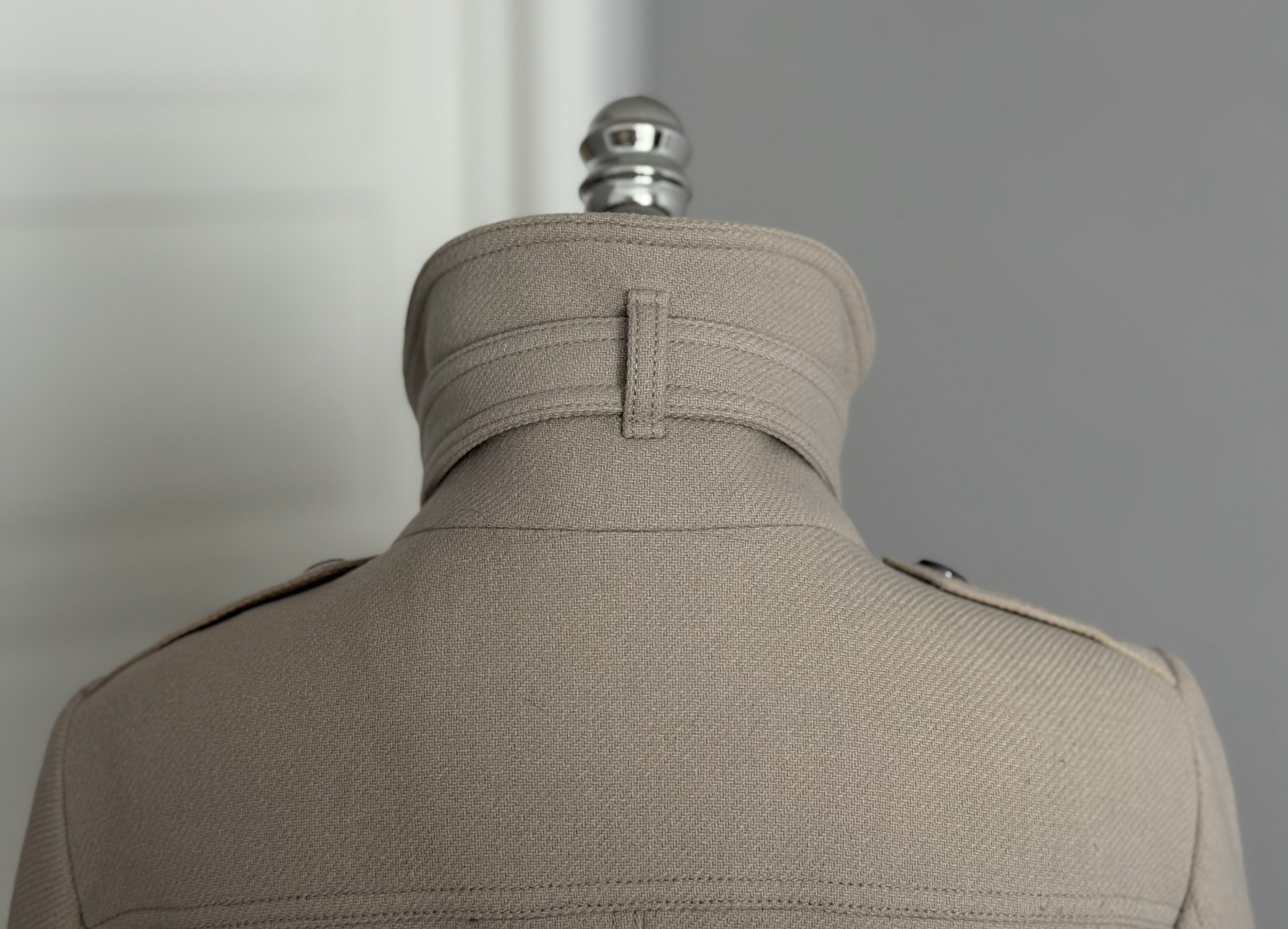 Burberry BURBERRY BRIT Wool Kensington Trench Coat Belt Luxury Brand Size L / US 10 / IT 46 - 12 Thumbnail