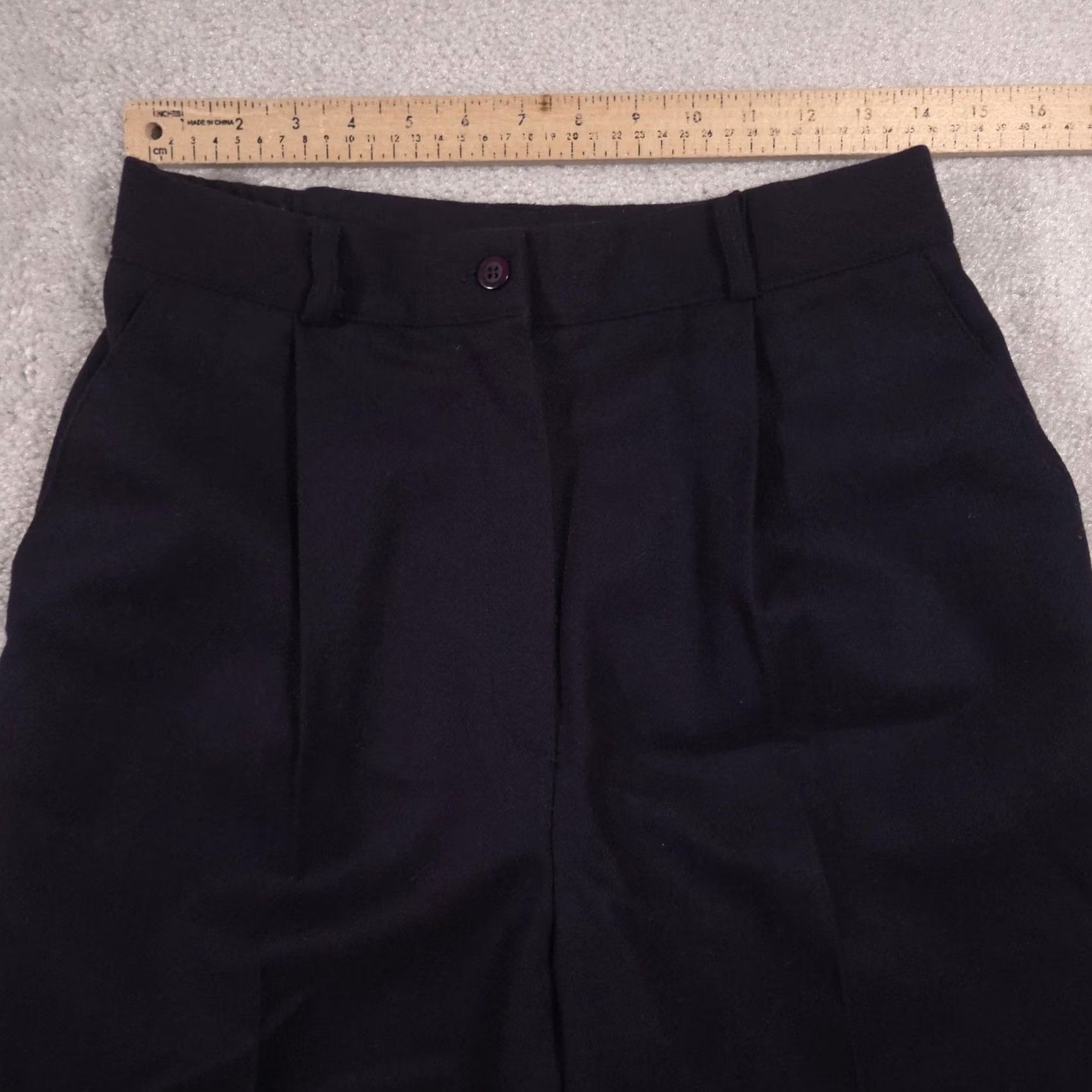 Vintage VINTAGE Mark Alan Dress Pants Womens 10 Navy Blue Wool Pleated Lined USA 90s Size 32" / US 10 / IT 46 - 6 Thumbnail