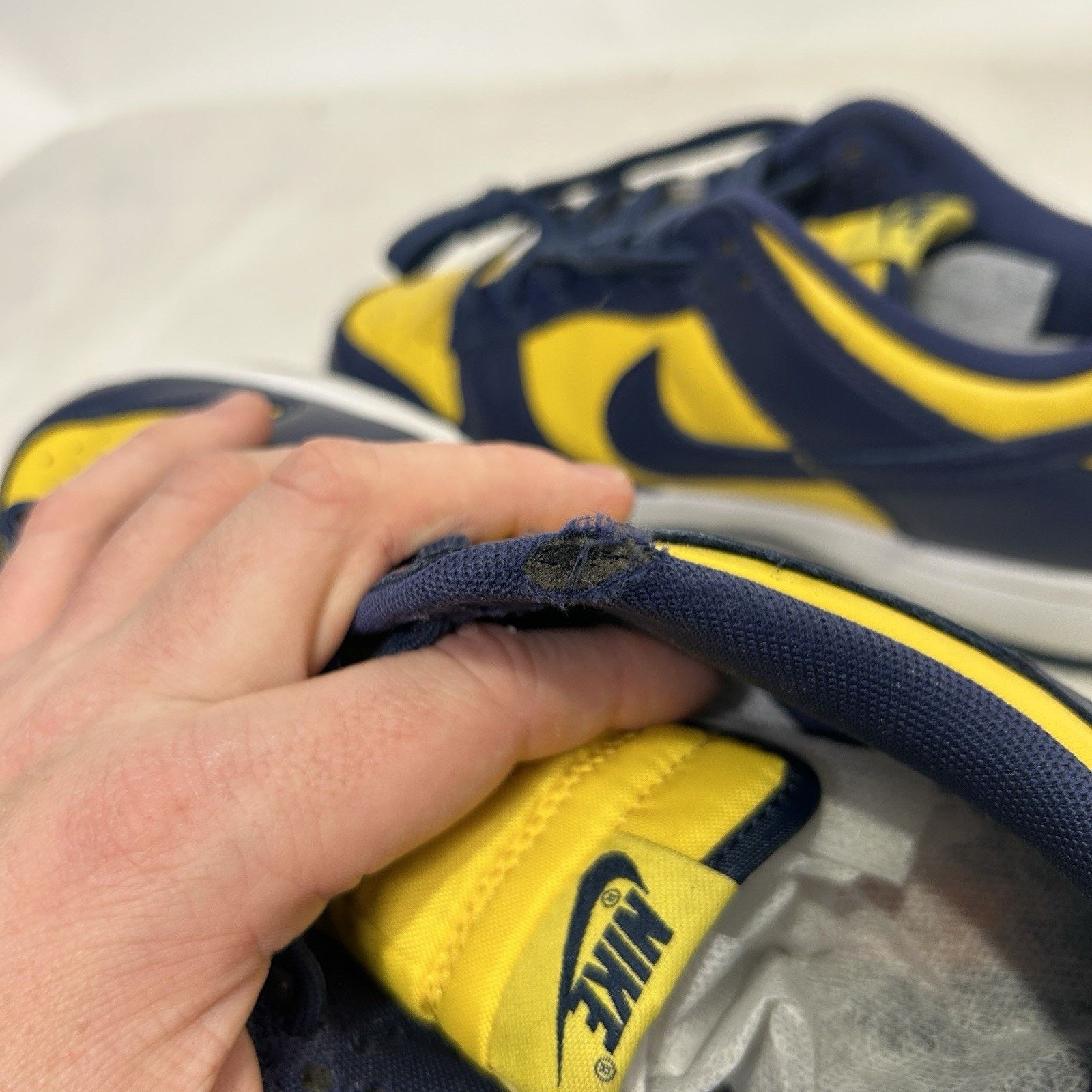 Nike Nike Dunk Low Retro “Michigan/Yellow Blue” Size US 9 / EU 42 - 8 Thumbnail