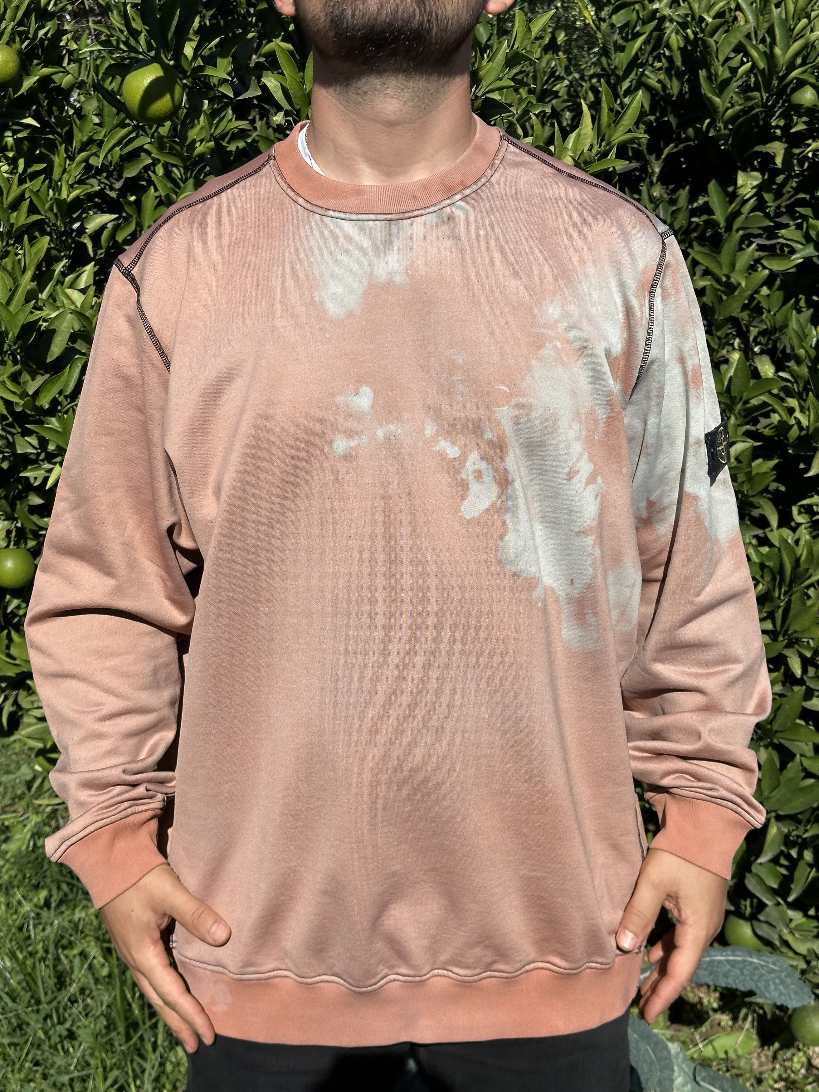 Stone Island Stone Island Bleached Off Dye Treatment Pullover Size 3XL Size US XXL / EU 58 / 5 - 6 Thumbnail