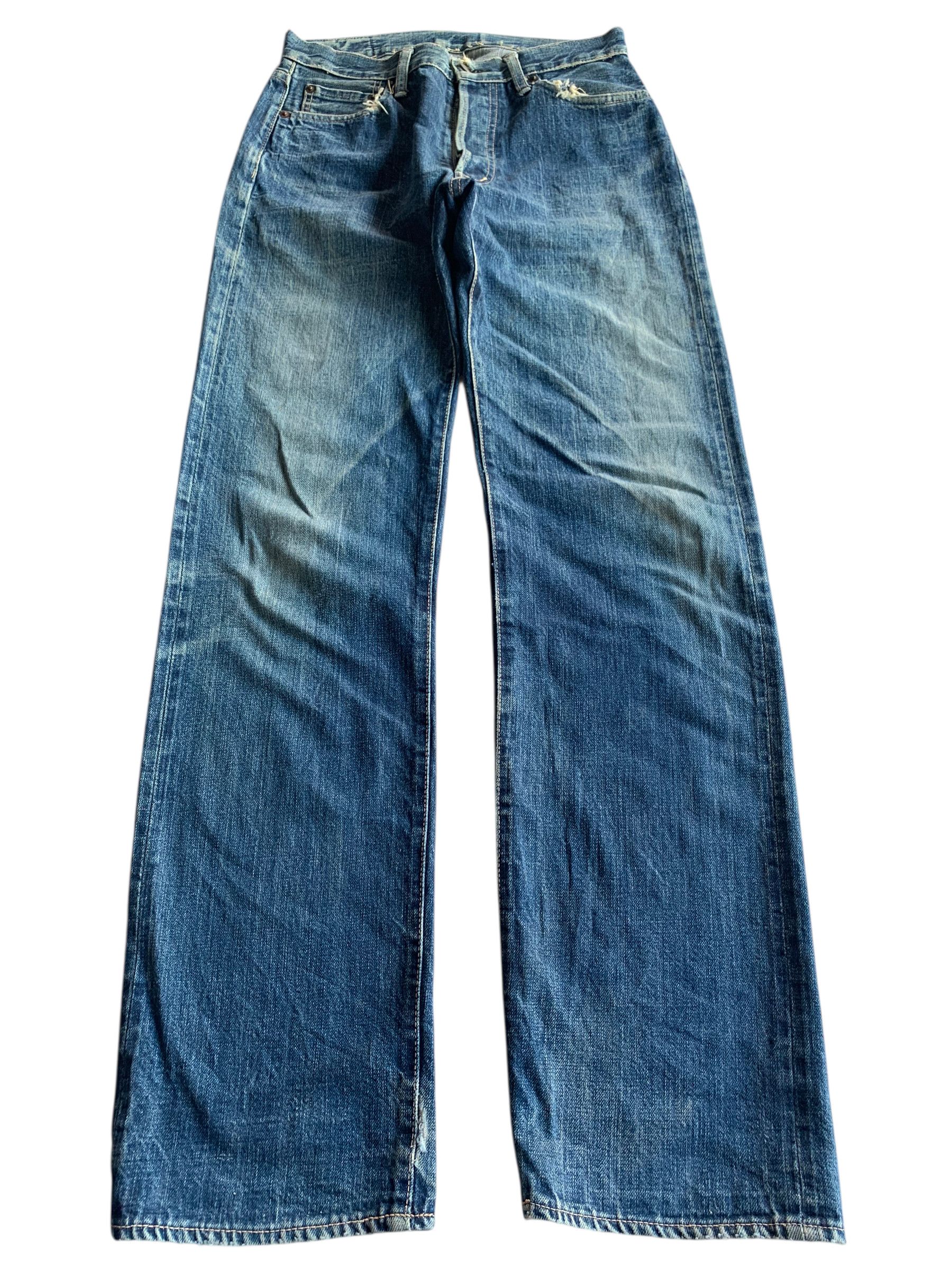 OMNIGOD VINTAGE OMNIGOD SELVEDGE RUSTY JAPANESE DISTRESSED DENIM Size US 29 - 3 Thumbnail