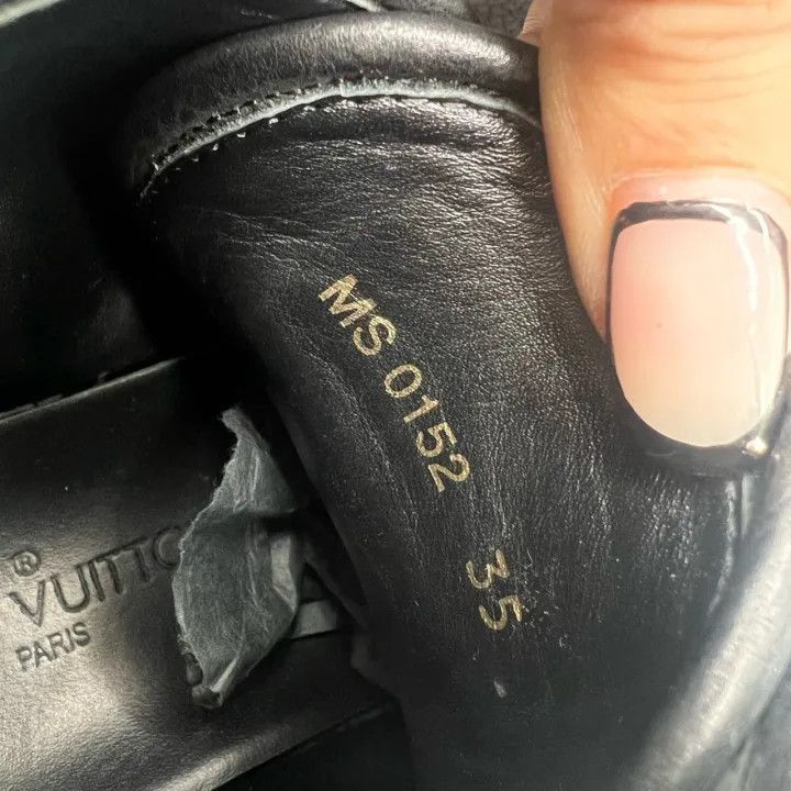 Louis Vuitton Louis Vuitton Black Casual Lace-Up Sneakers -2508 Size US 5 / IT 35 - 7 Thumbnail