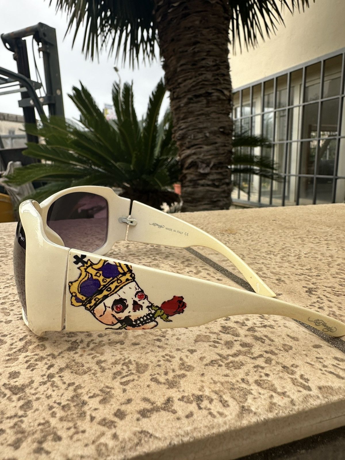 Ed Hardy Ed Hardy Sunglasses White Size ONE SIZE - 4 Thumbnail