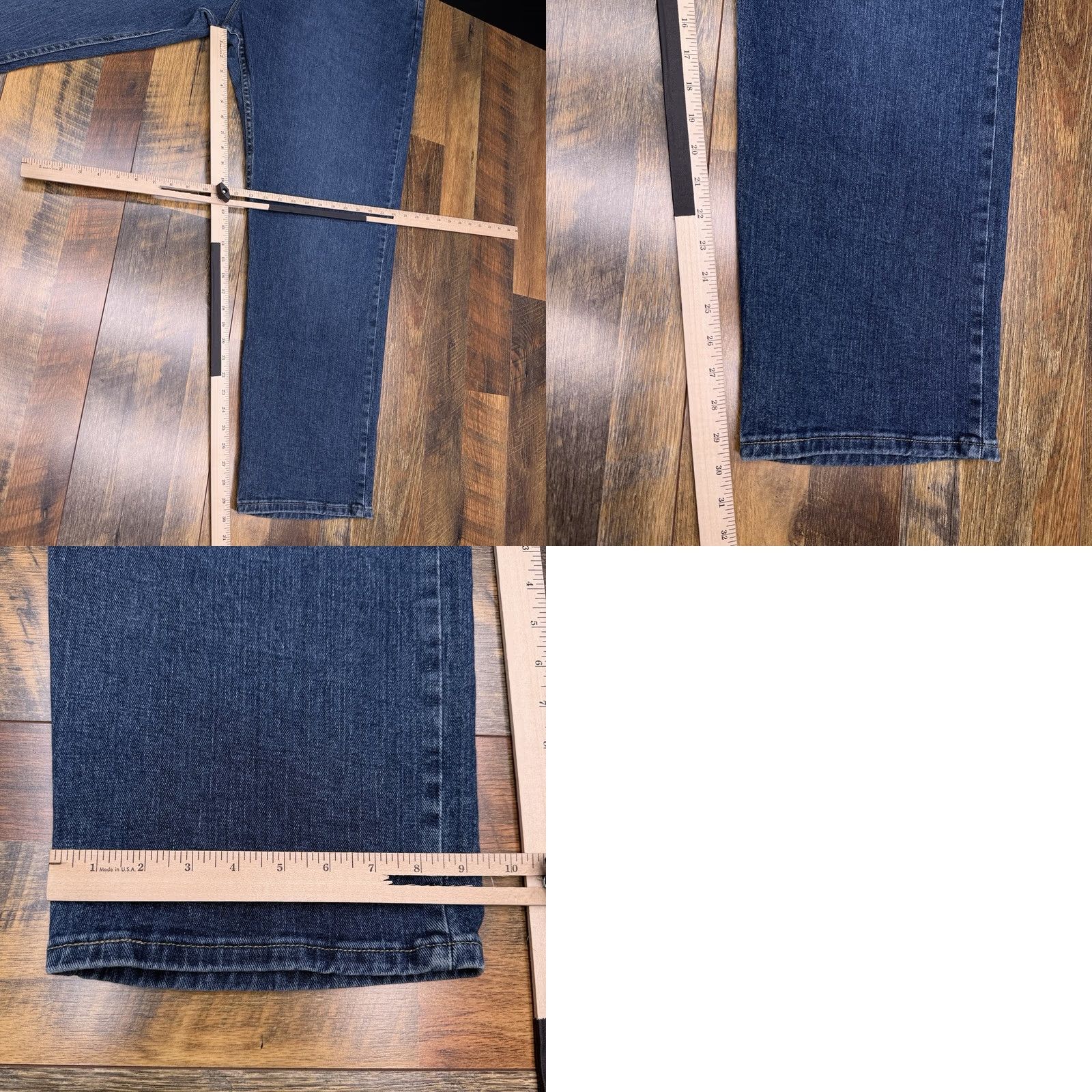 Lee Lee Jeans Mens Regular Fit Straight Denim 50x32 Stretch Classic Blue 5-Pocket USA Cotton Spandex Regular Rise Long Inseam 32 Regular Fits Size US 34 / EU 50 - 9 Thumbnail