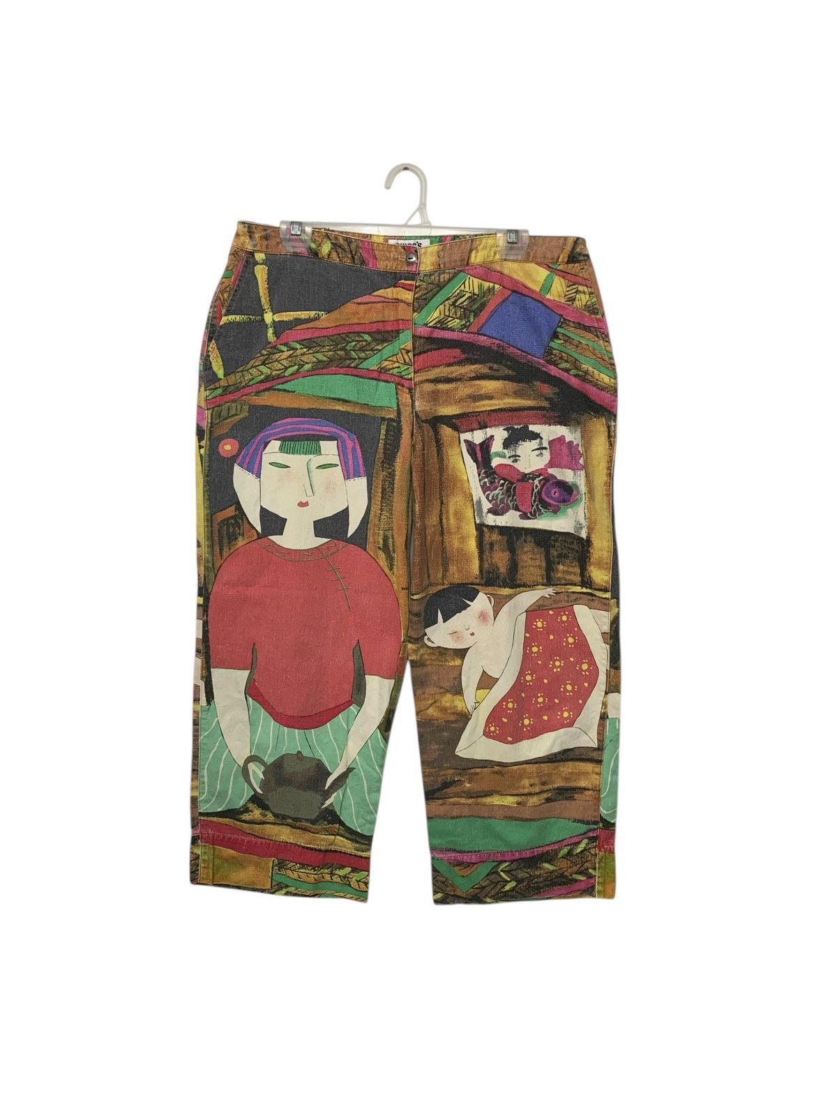 Other Vintage 90's Art Fullprint Chico's Design Pants Size 34" / US 12 / IT 48 - 1 Thumbnail