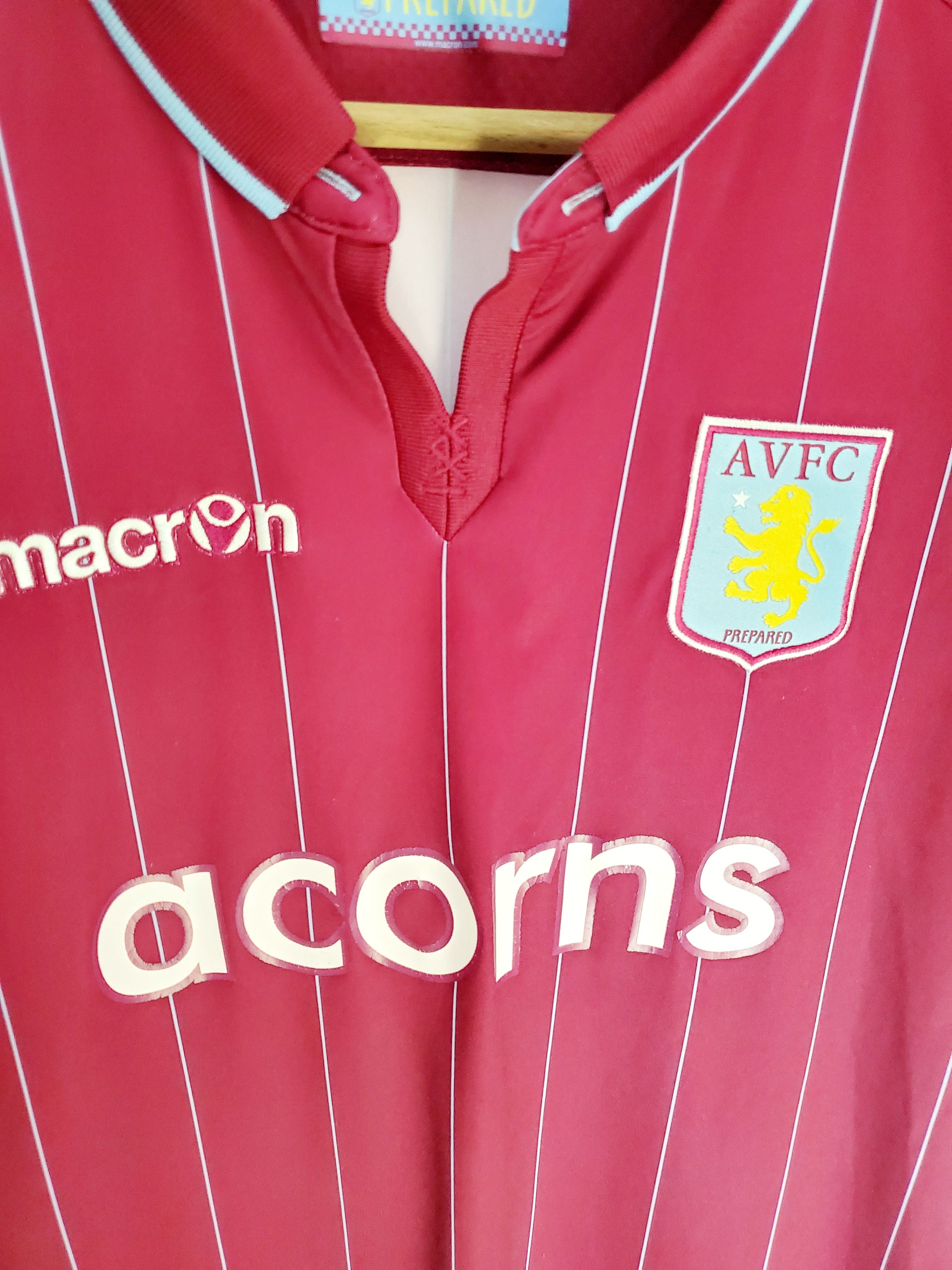Macron Aston Villa Home Shirt Macron 2014-15 jersey S perfect cond Size US S / EU 44-46 / 1 - 2 Thumbnail