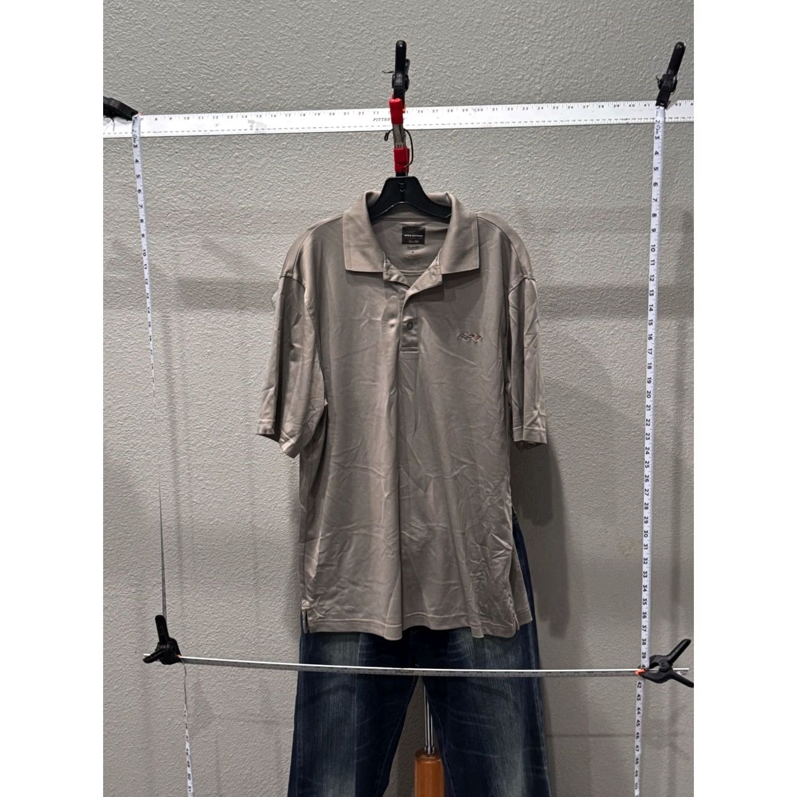Vintage Greg Norman Gray polhy Play Dry SHORT SLEEVE POLO SHIRT Medium M Mens Size US M / EU 48-50 / 2 - 3 Thumbnail