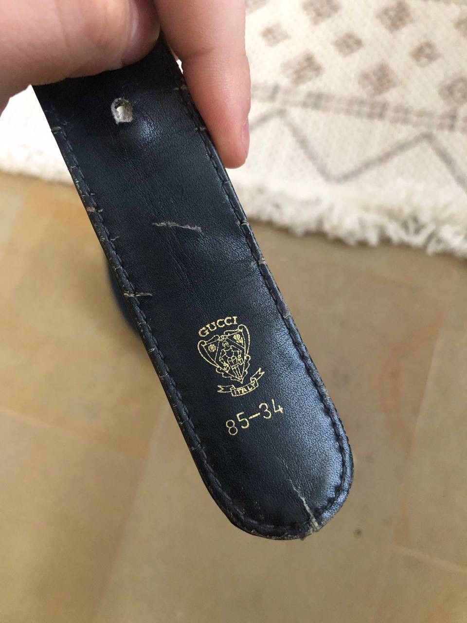 Designer × Gucci × Vintage VINTAGE 80-90s GUCCI MONOGRAM BELT Size ONE SIZE - 12 Thumbnail