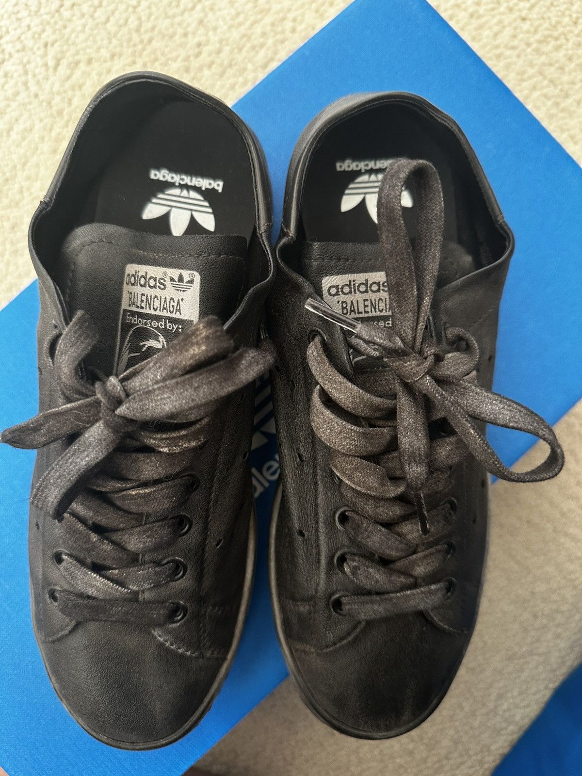 Balenciaga Balenciaga x Adidas Stan Smiths Size US 7 / IT 37 - 3 Thumbnail