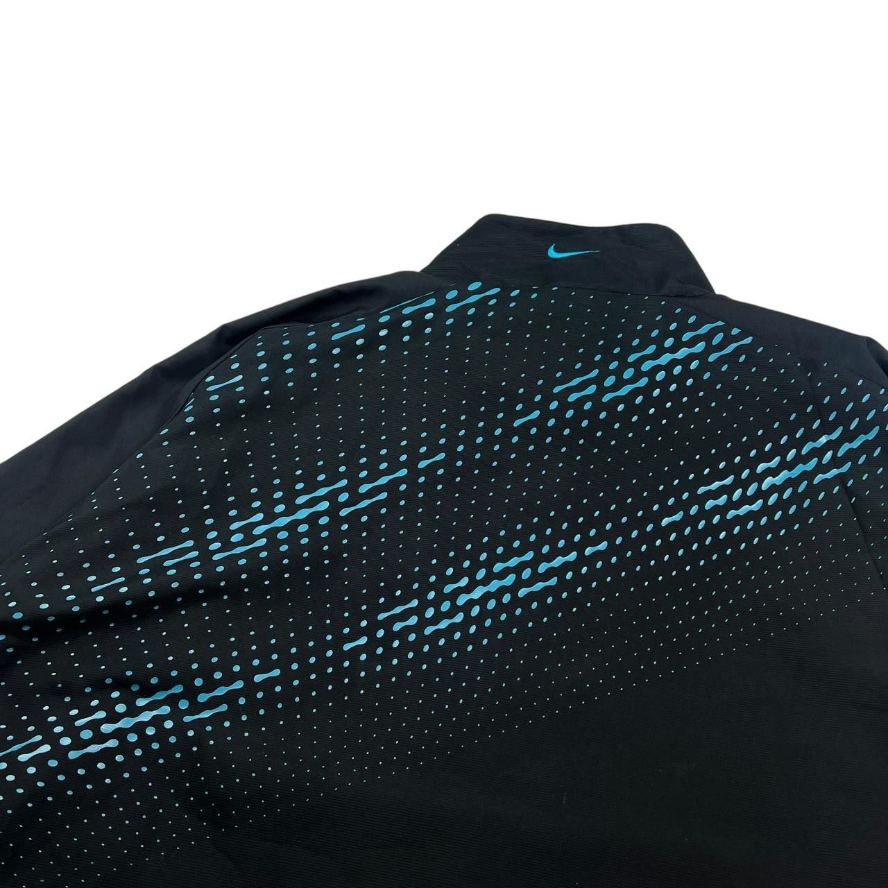 Nike Vintage 2000s Nike TN TN7 Track Jacket Black & Blue - Large Size US L / EU 52-54 / 3 - 3 Thumbnail