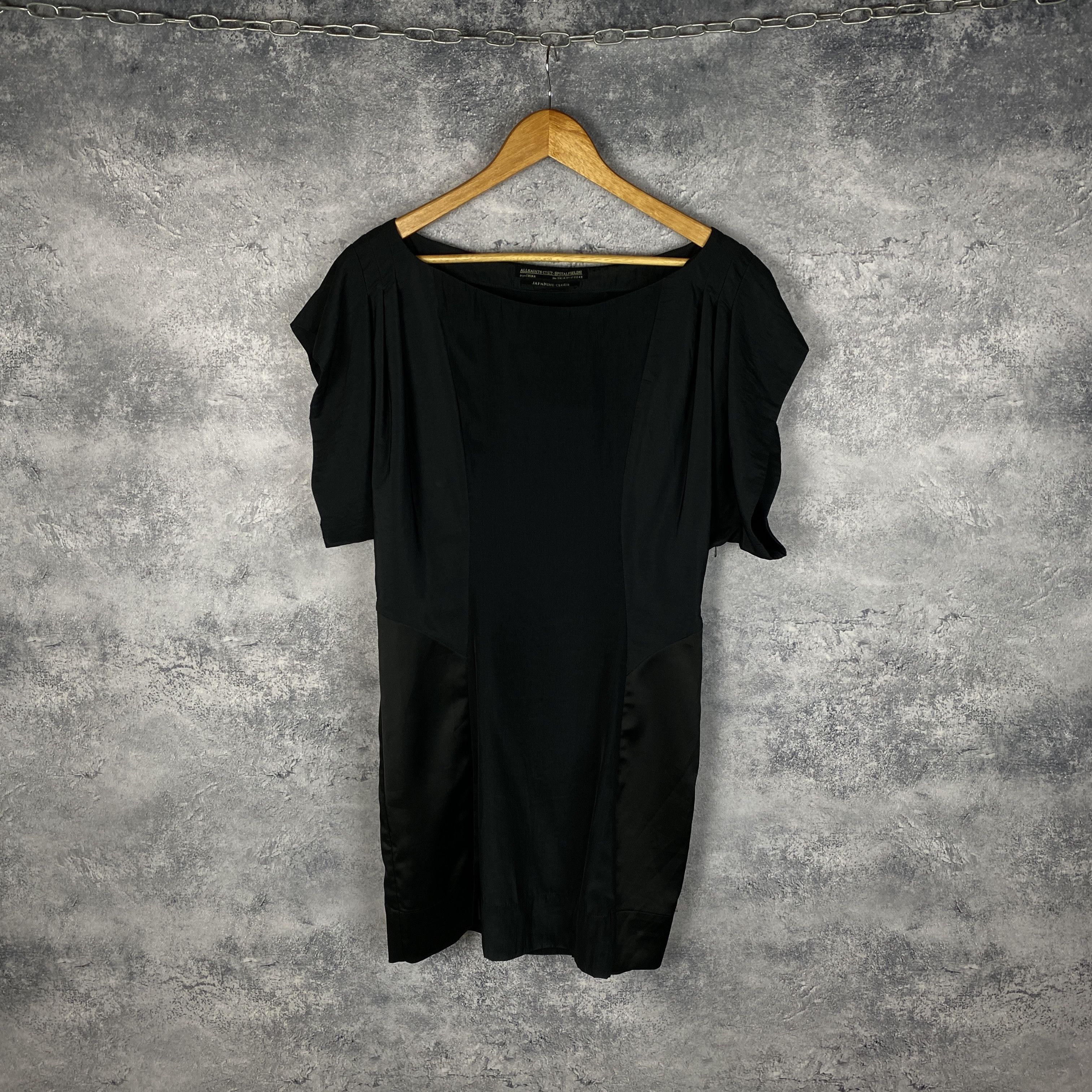 Allsaints Allsaints Dress Women's Size US 10 Black Short Sleeve Size L / US 10 / IT 46 - 1 Thumbnail