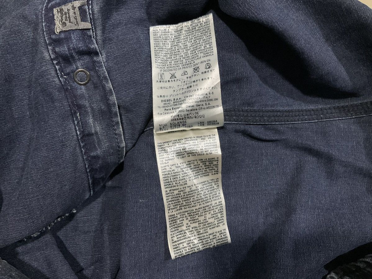 Diesel × Hysteric Glamour × Japanese Brand 🔥Sick Y2K Diesel Ruffled Denim Sleeveless Shirt Size US L / EU 52-54 / 3 - 9 Thumbnail