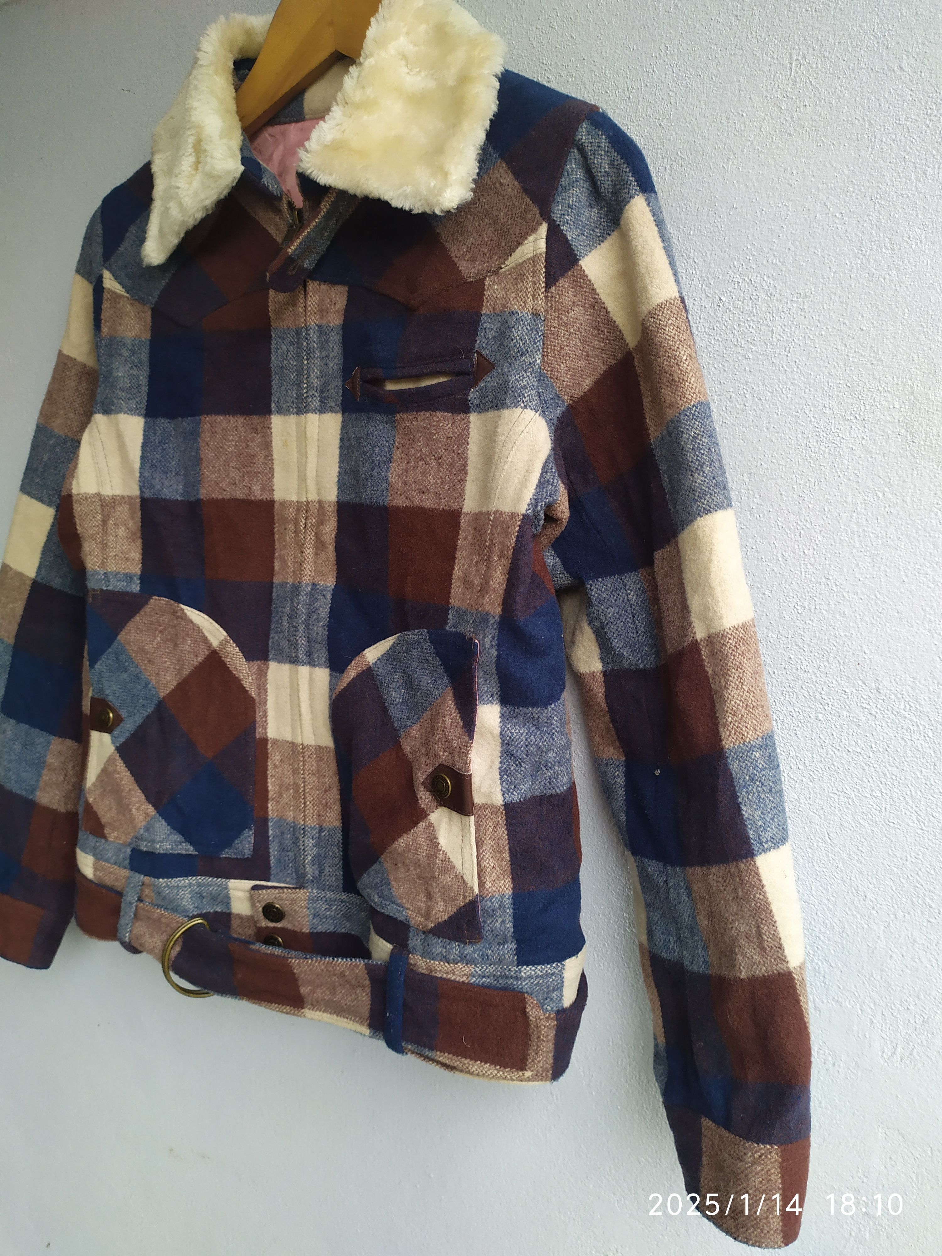 Flannel × Japanese Brand Women's Majestic Legon Plaid Flannel Jacket Size M / US 6-8 / IT 42-44 - 3 Thumbnail