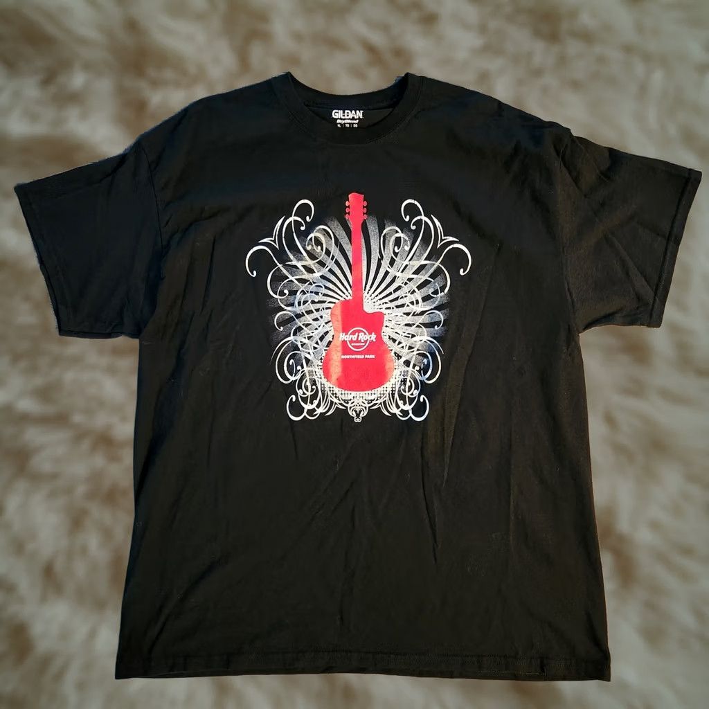 Hard Rock Cafe Hard Rock Cafe T-Shirt XL Men Black Graphic Print Guitar Northfield Park OH Tee Short Sleeve Men Size US XL / EU 56 / 4 - 1 Thumbnail