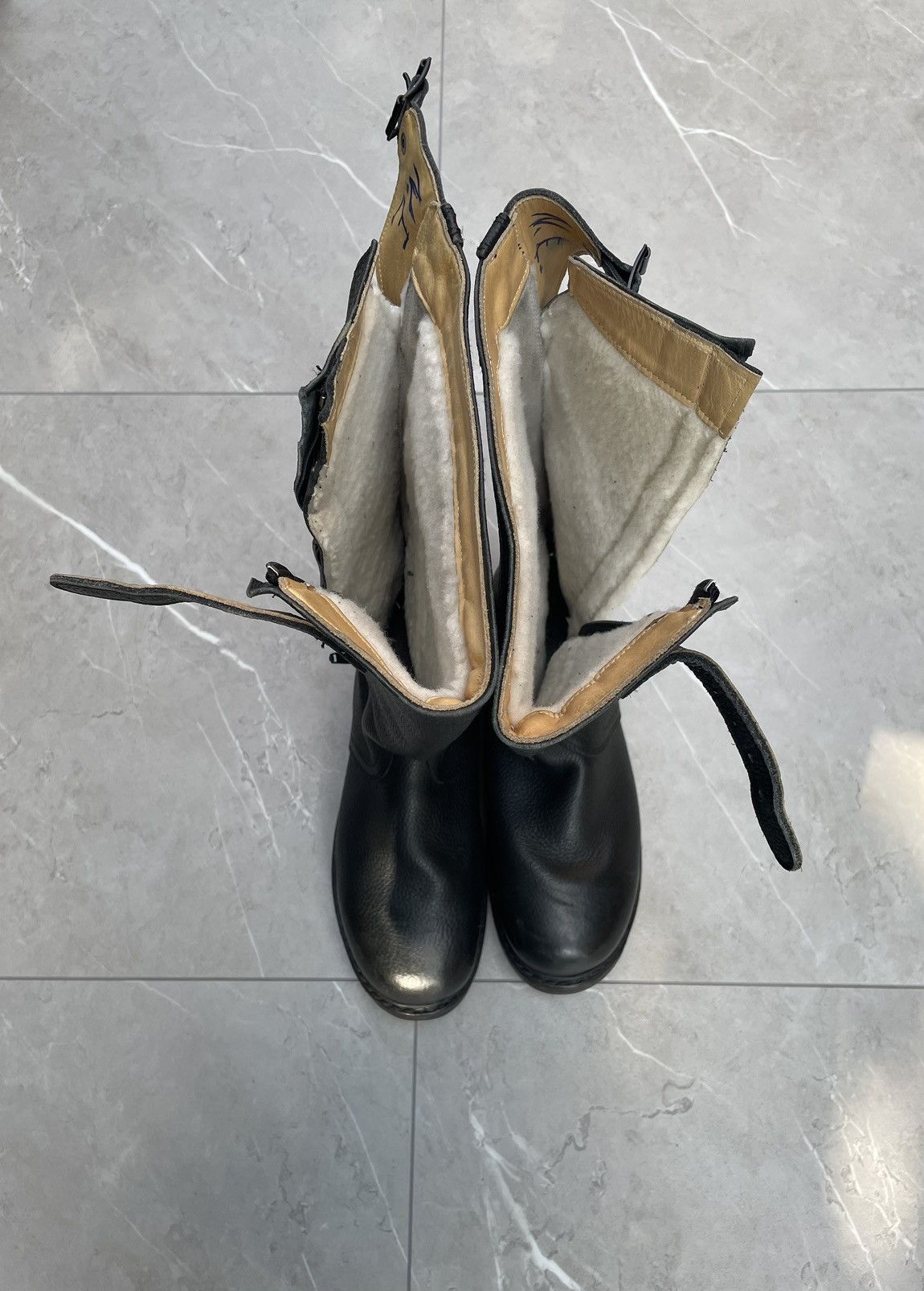 Vintage Ww2 Leather Military Combat Boots W/Lining Size US 10 / EU 43 - 10 Thumbnail