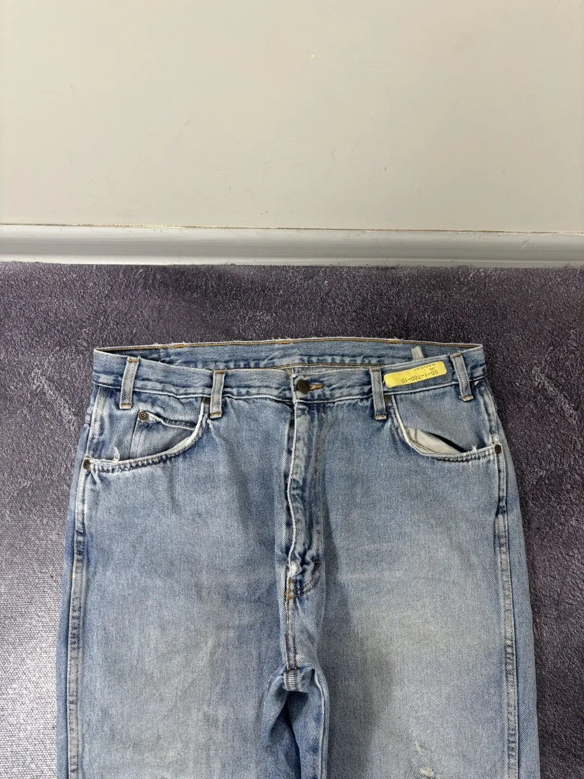 Dickies × Vintage Vintage Dickies Y2K Light Blue Workwear Denim Baggy Jeans Size US 38 / EU 54 - 9 Thumbnail