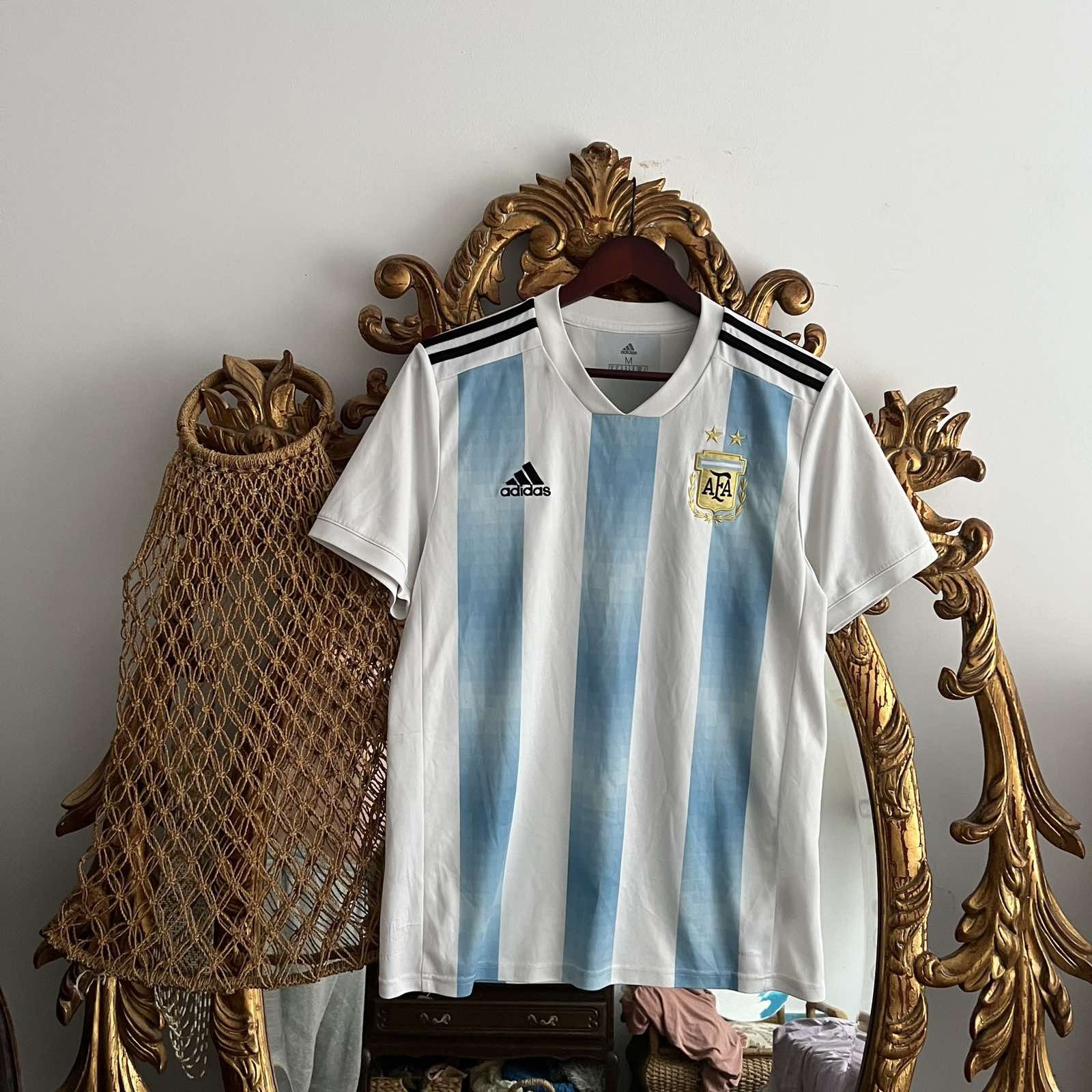 Adidas Adidas Argentina 2018 Home Soccer Jersey Football Shirt Sz S Size US M / EU 48-50 / 2 - 1 Thumbnail