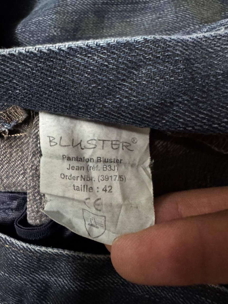 Rusty Trashed💥Vtg Bluster Multipocket Double Knee Distressed Jean Size US 31 - 12 Thumbnail