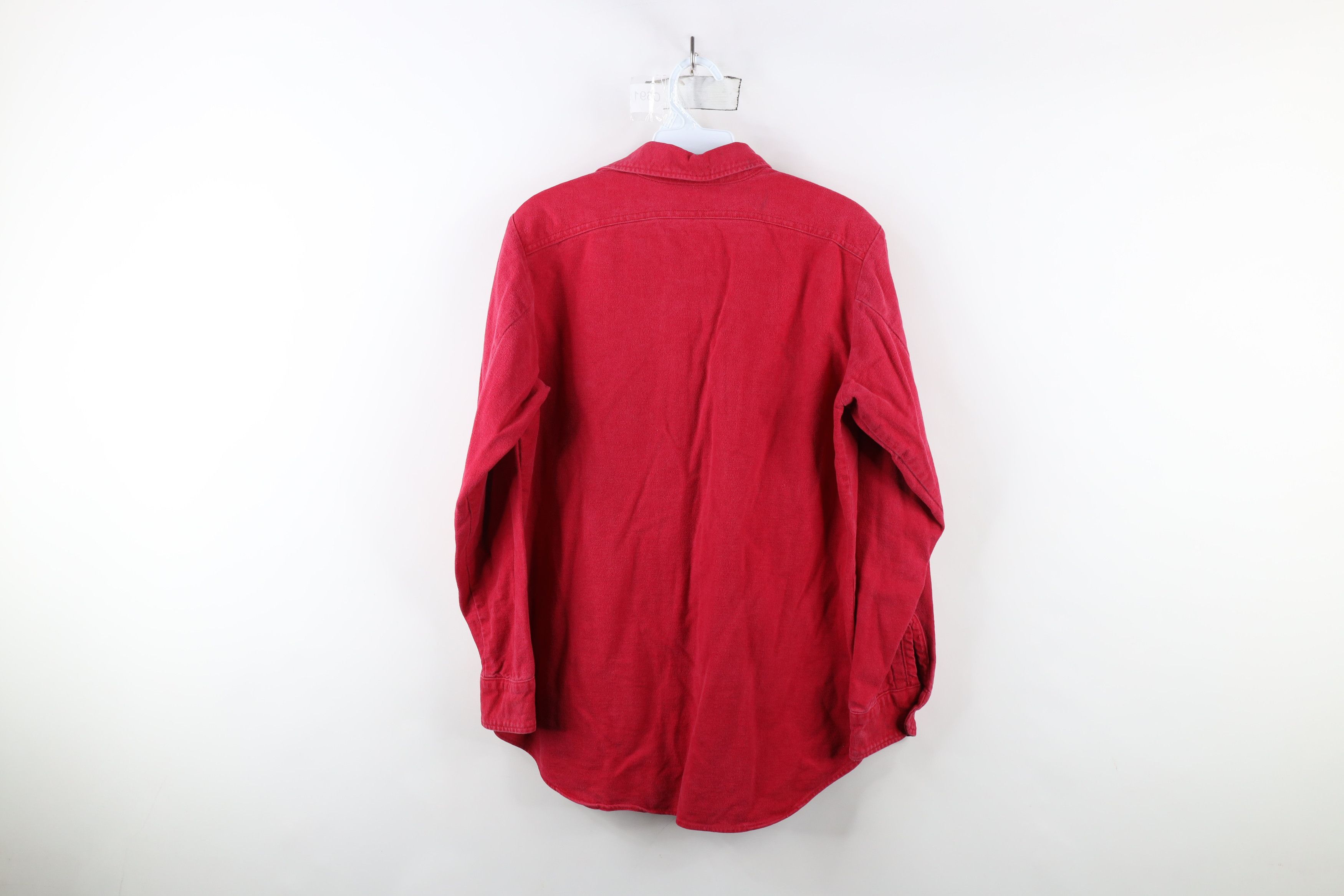 Vintage Vintage 70s Streetwear Chamois Cloth Button Shirt Red USA Size US S / EU 44-46 / 1 - 10 Thumbnail