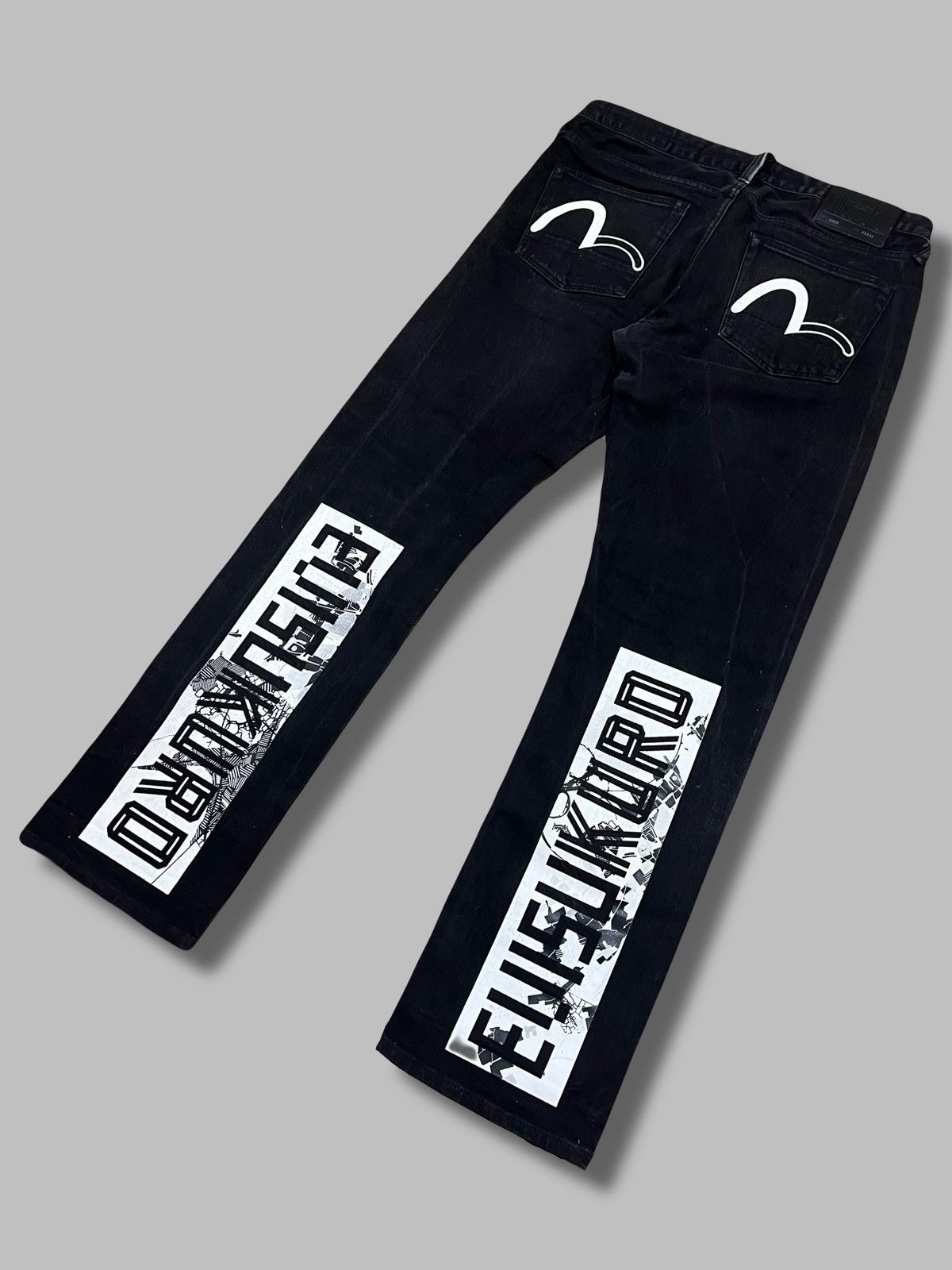 Rare Evisu Big Logo Denim Jeans Japanese Designer Archive