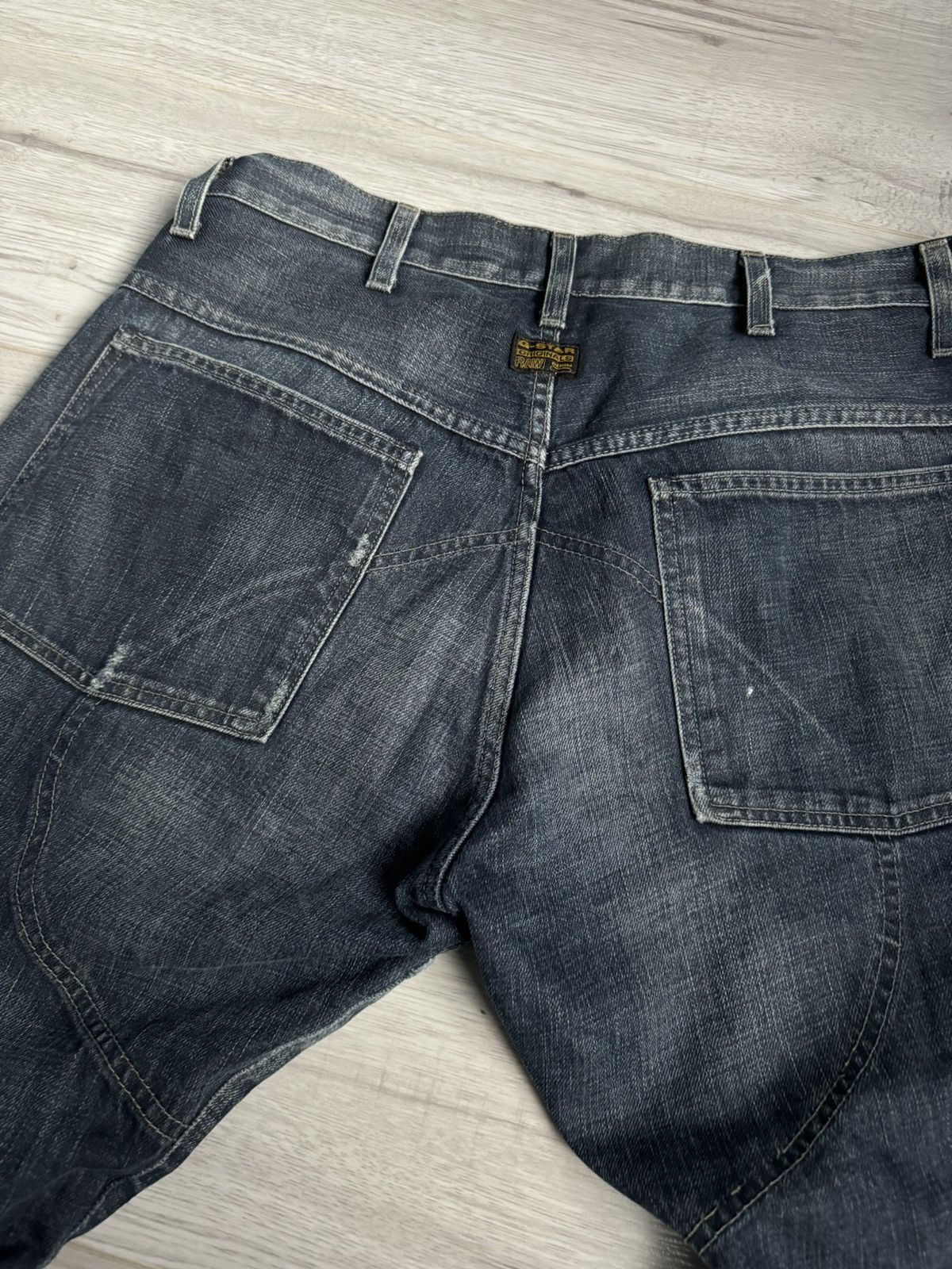 G-Star × Japanese Brand Vintage jeans G Star Raw made in Italy Double knee pants 90s Size US 34 / EU 50 - 8 Thumbnail