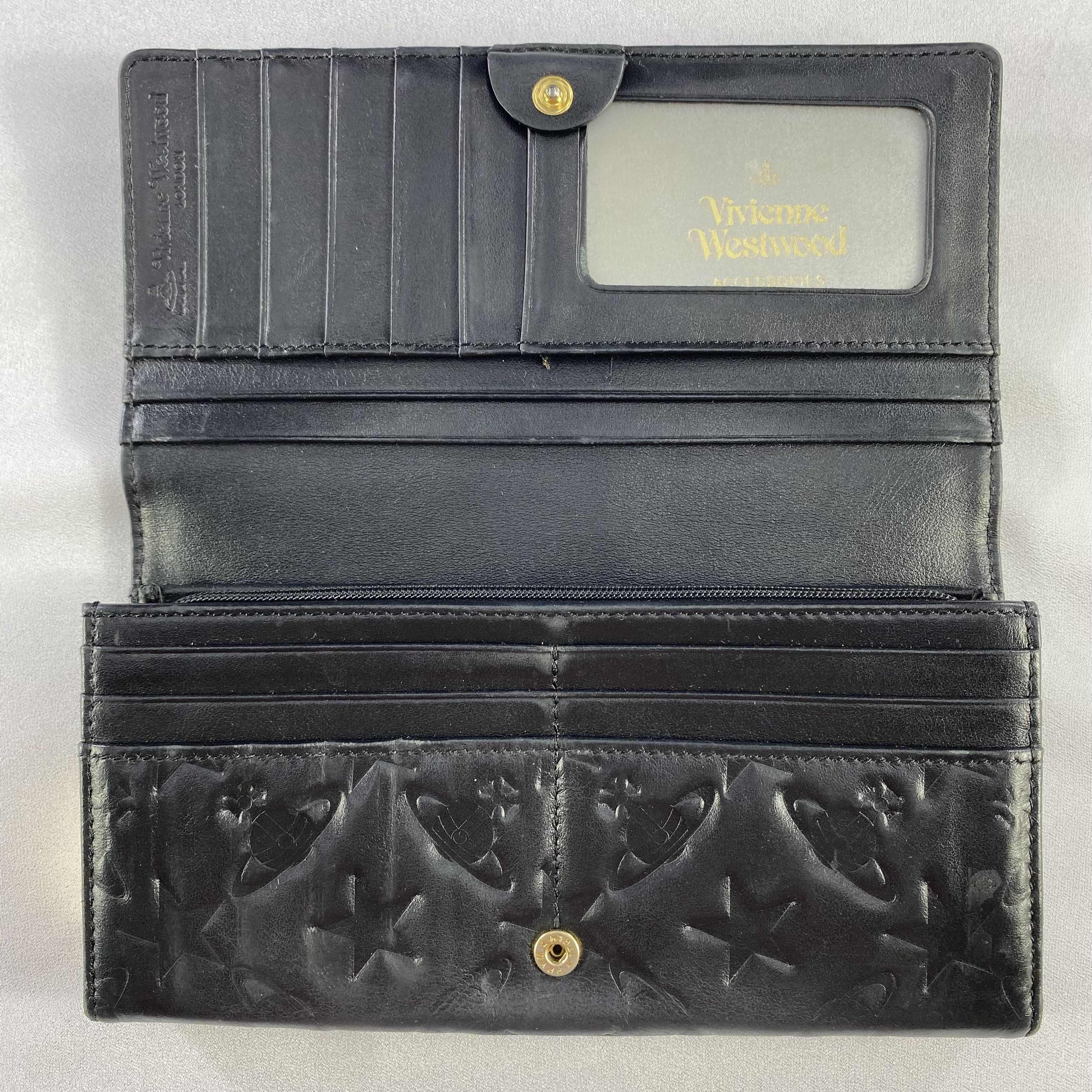 Vivienne Westwood Vivienne Westwood Wallet Orb Bifold Long Wallet Leather Size ONE SIZE - 7 Thumbnail
