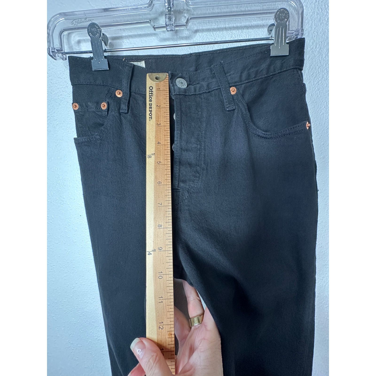 Levi's Levis 501 Original Fit Button Fly Straight Leg Jeans 23 x 28 Size 23" - 14 Thumbnail