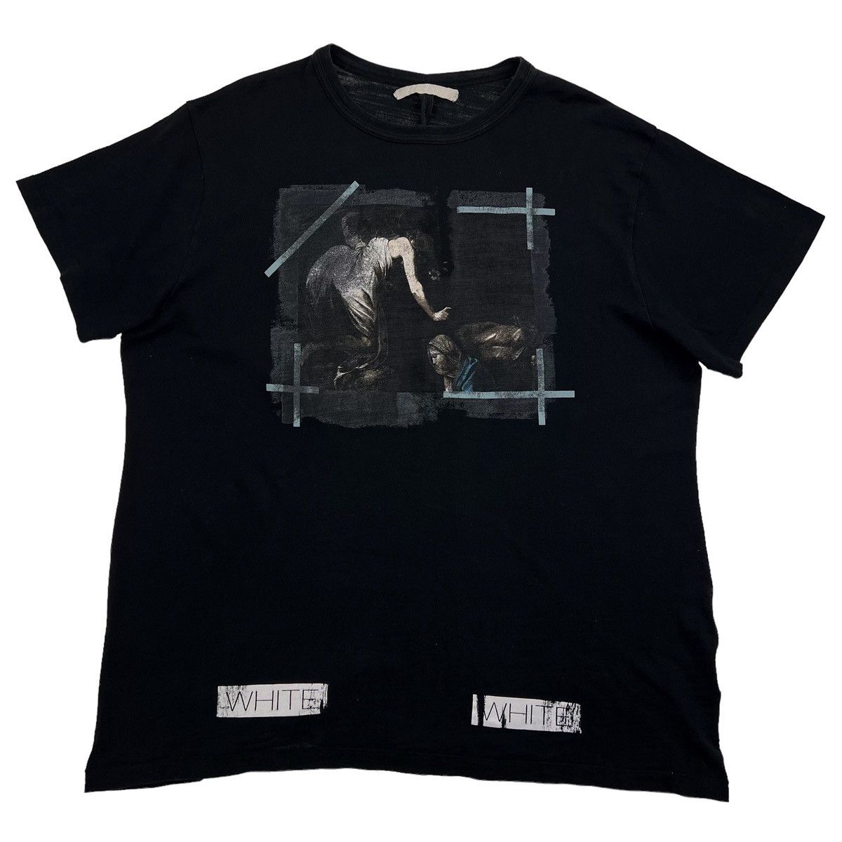 Off-White Off-White Caravaggio Black T Shirt Size US L / EU 52-54 / 3 - 2 Thumbnail