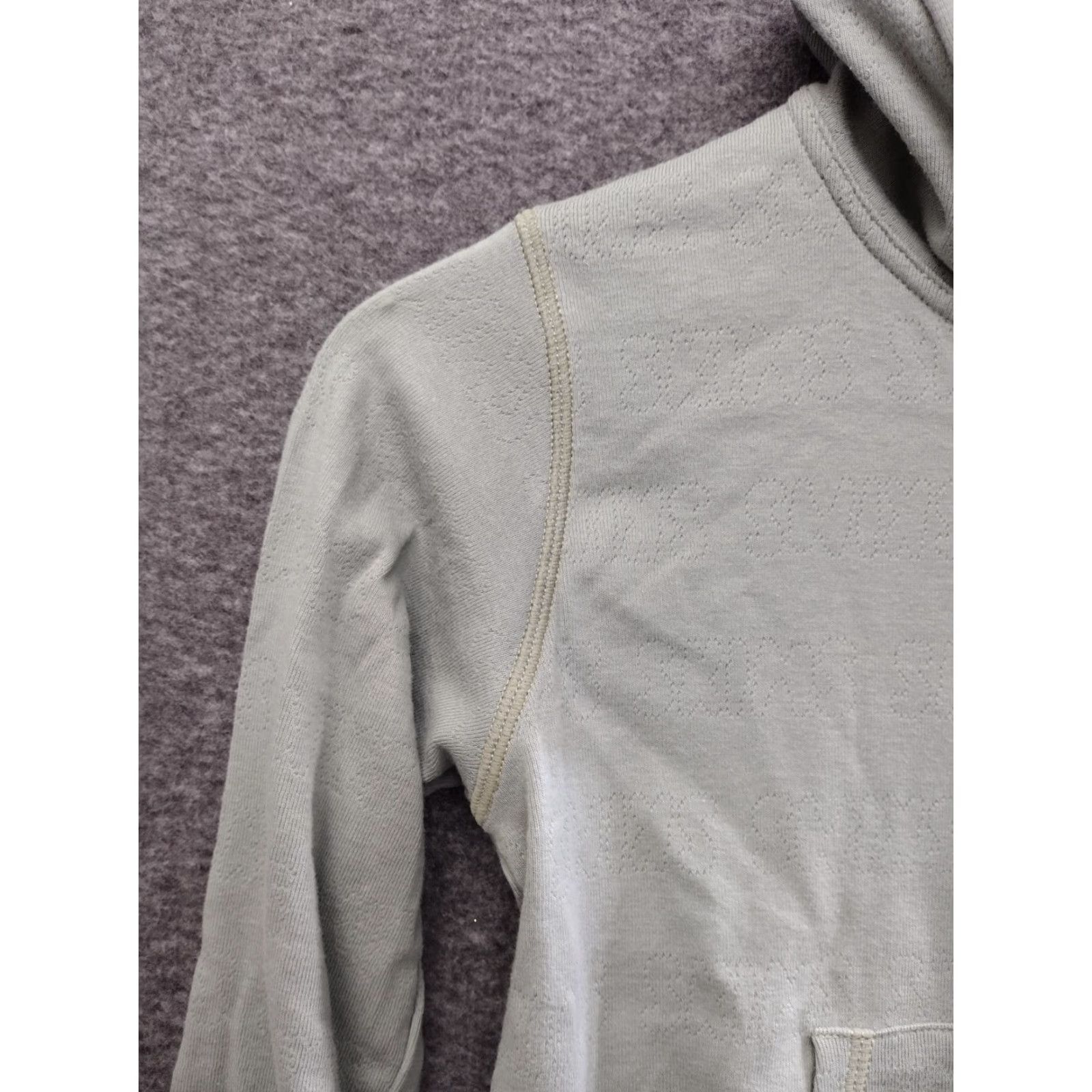 SKIMS SKIMS Logo Pointelle Zip Front Sweatshirt Hooded Jacket Green Size 7 Hoodie Adult Regular Cotton Spandex 80s 90s Size M / US 6-8 / IT 42-44 - 7 Thumbnail