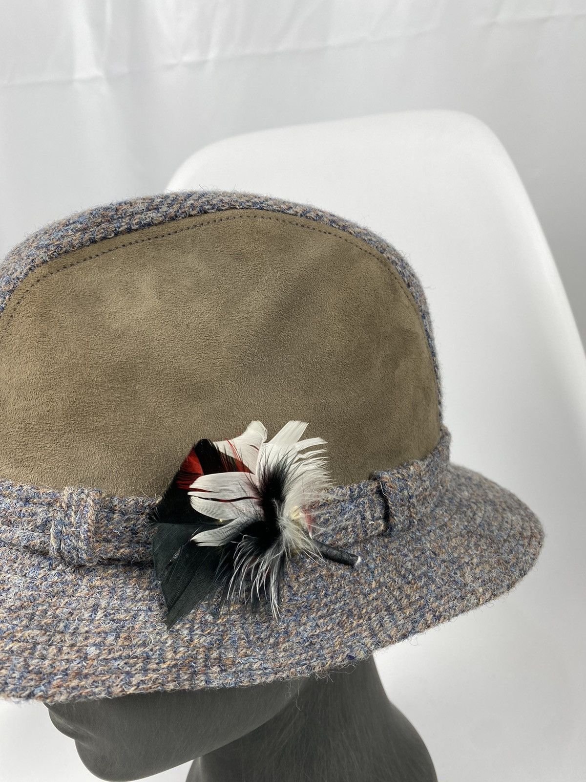 Harris Tweed × Stetson Stetson Harris Tweed Hat Wool Genuine 