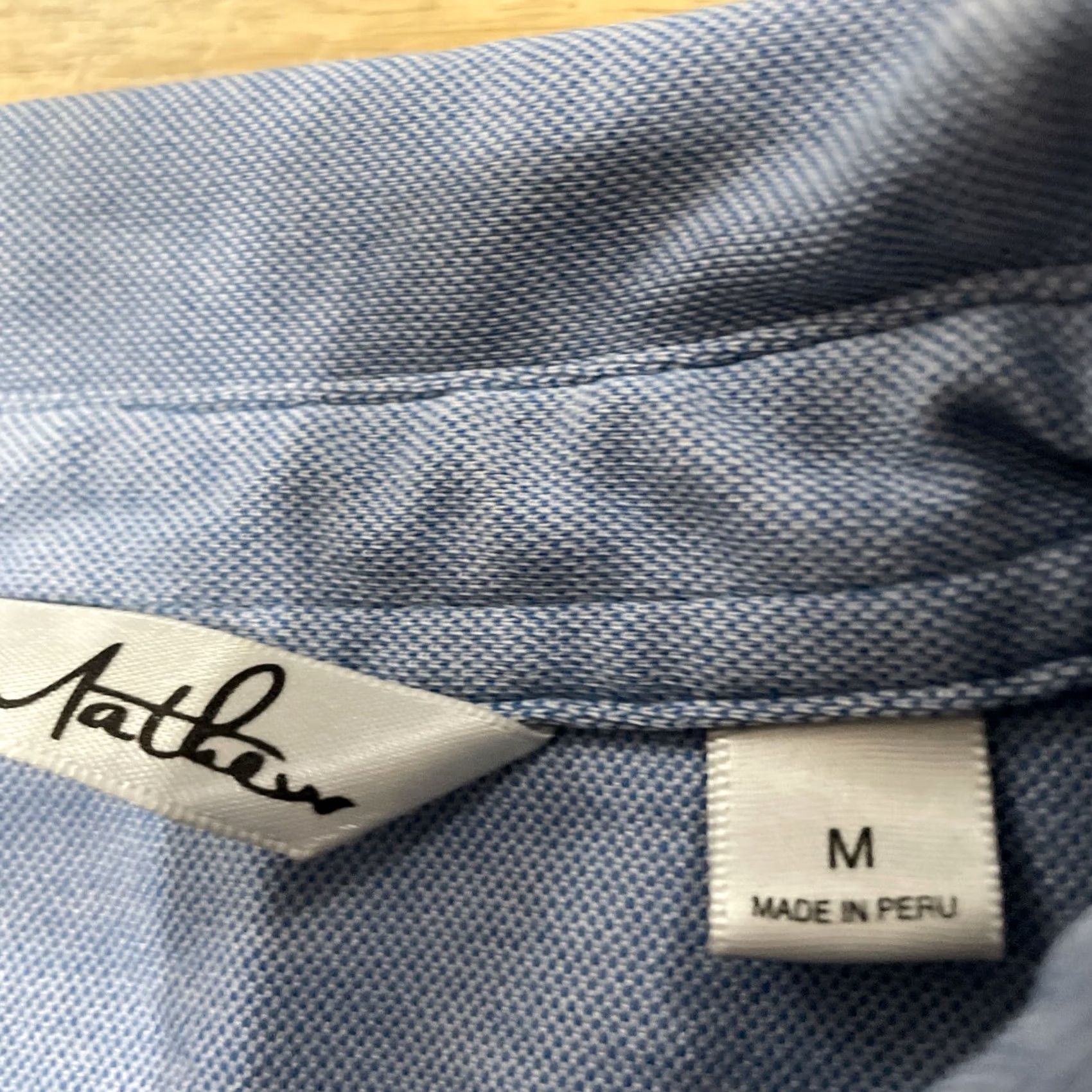 TravisMathew Travis Mathew Polo Shirt Men M Blue Peru Pima Cotton Blend Striped Chambray Golf Shirt Size US M / EU 48-50 / 2 - 6 Thumbnail