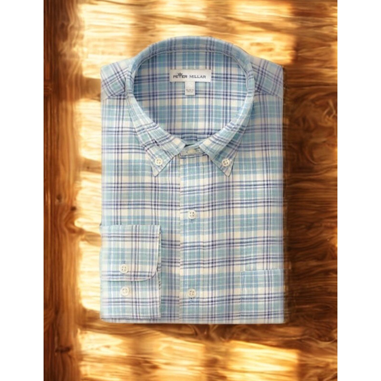Peter Millar Peter Millar Boardsail Plaid Shirt XL Silk Button Down Size US XL / EU 56 / 4 - 1 Thumbnail
