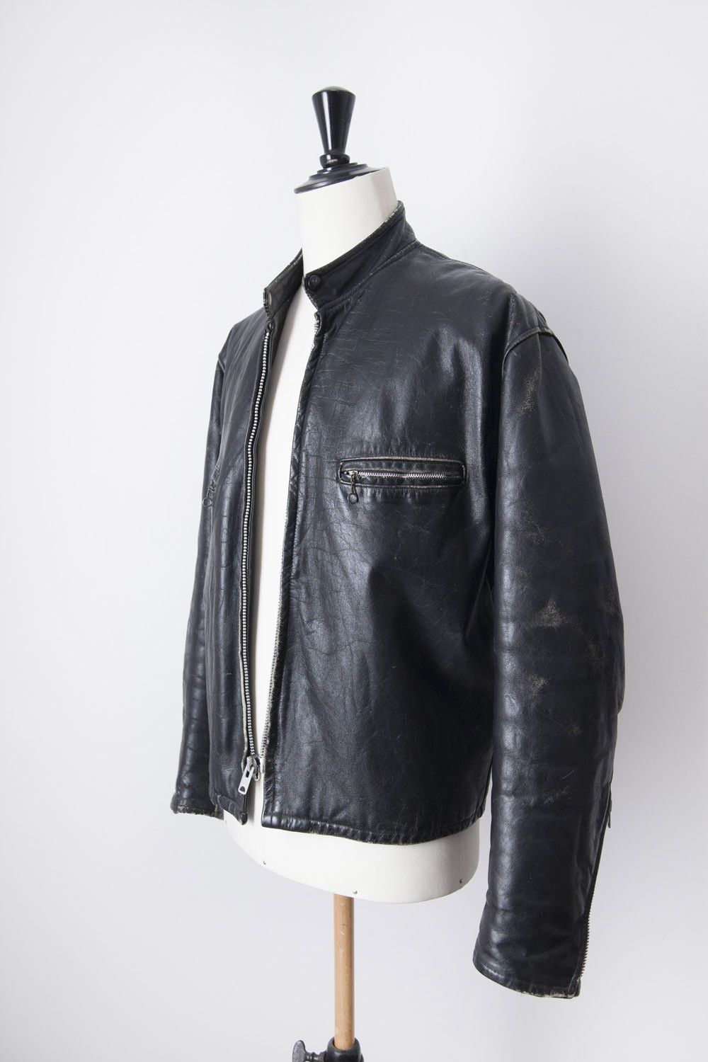 Vintage 1970's single rider leather jacket Size US L / EU 52-54 / 3 - 5 Thumbnail