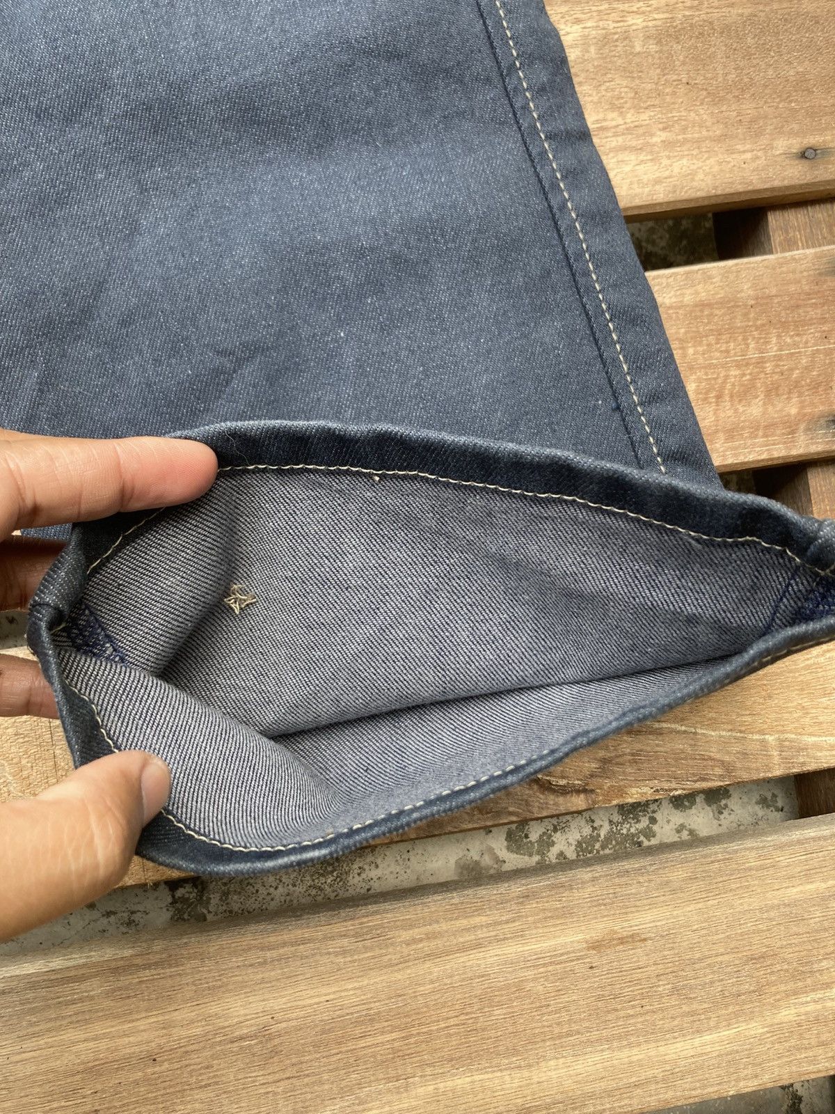 Marithe + Francois Girbaud Le Jean De Marithe Francois Girbaud Flare Blue Star Jeans Size 30" / US 8 / IT 44 - 4 Thumbnail