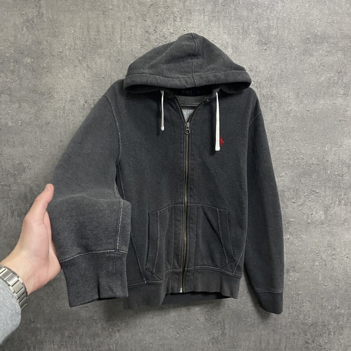 Polo Ralph Lauren Vintage Polo Ralph Lauren Zip Hoodie Grey Size US S / EU 44-46 / 1 - 2 Thumbnail