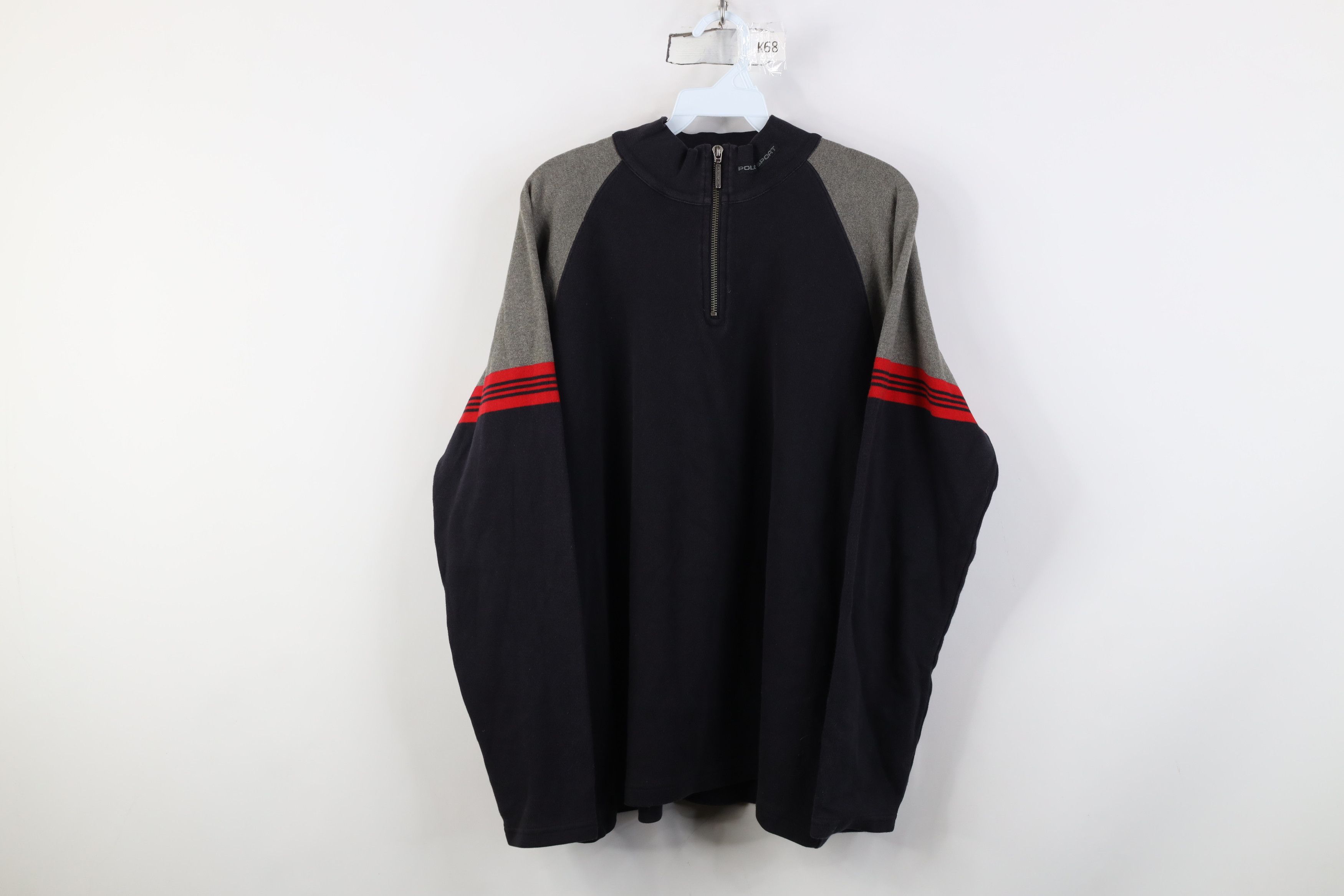 Ralph Lauren Vintage 90s Polo Sport Ralph Lauren Knit Half Zip Sweater Size US L / EU 52-54 / 3 - 1 Thumbnail