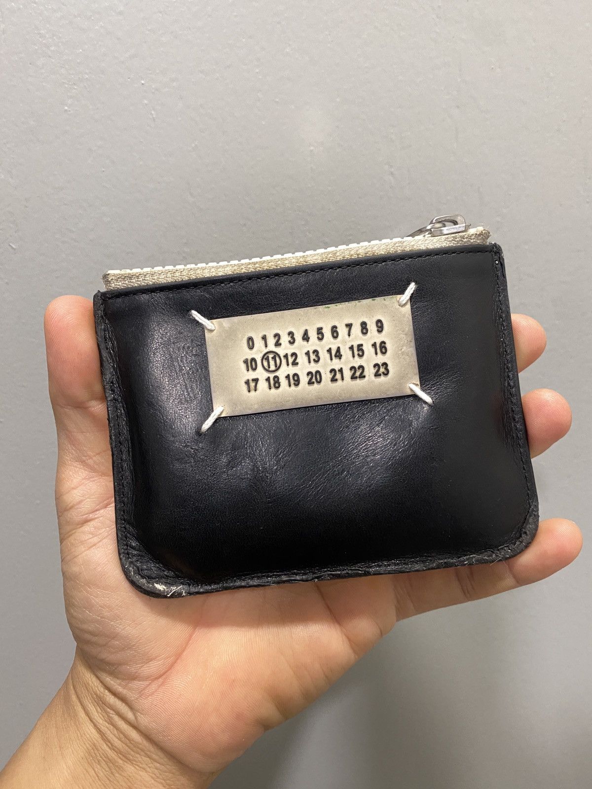 Maison Margiela Maison Margiela Black Leather Card Holder Size ONE SIZE - 1 Thumbnail