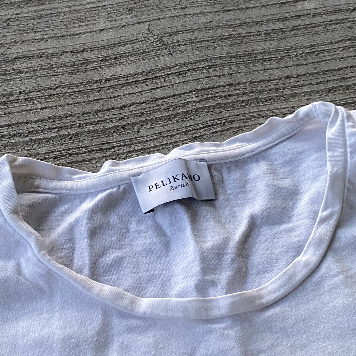 Vintage Pelikano Zurich White T-Shirt Size US L / EU 52-54 / 3 - 4 Thumbnail