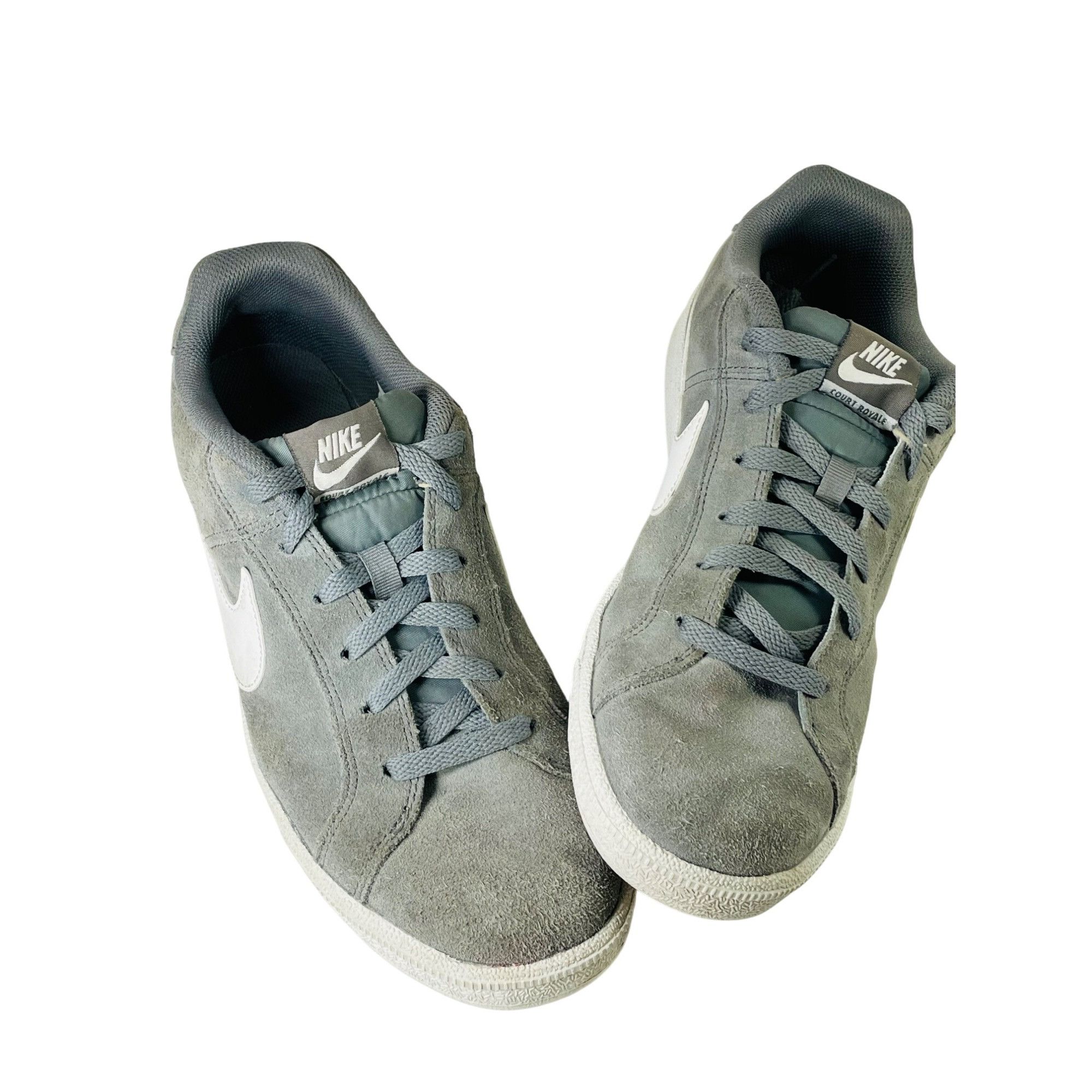 Nike Nike Gray Suede Sneakers Court Royal White Swoosh Men's Size Size US 10 / IT 40 - 1 Thumbnail