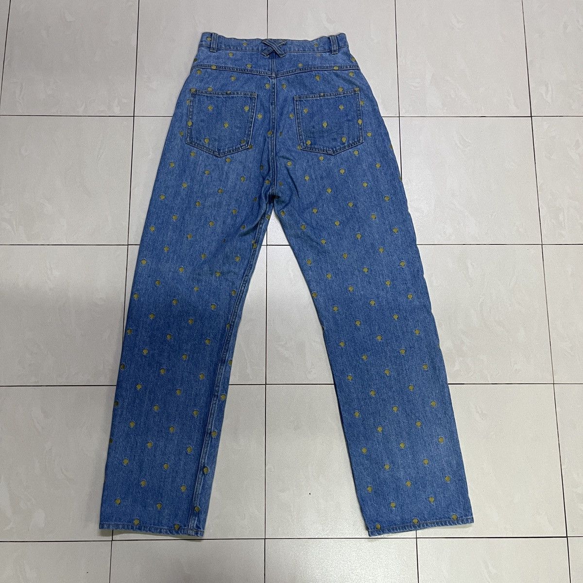Japanese Brand Vintage Allover Polkadots Embroidered Jeans Size US 29 - 12 Thumbnail