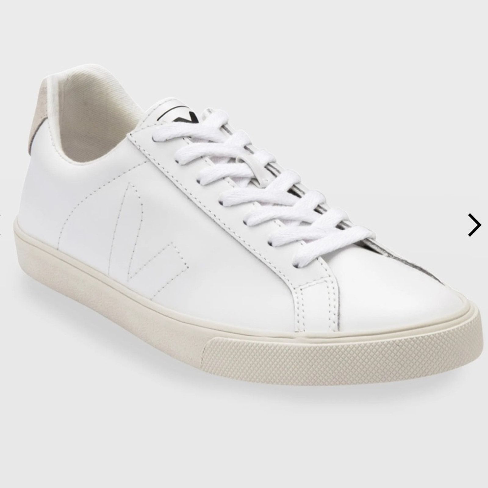Veja Veja 8 Esplar Leather Logo Sneakers in White Size US 8 / IT 38 - 1 Thumbnail
