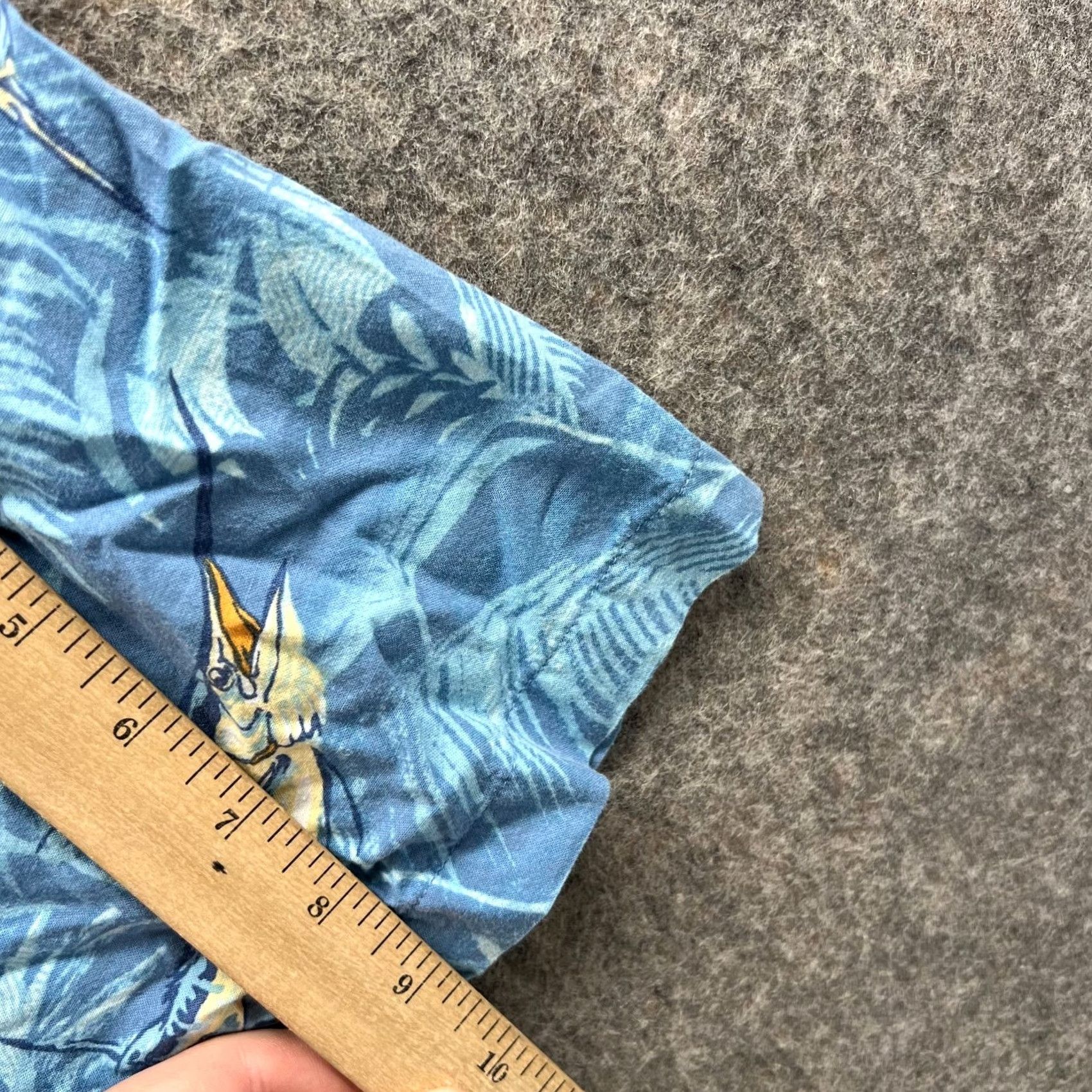 Vintage Reel legends Shirt Men L Blue Floral Hawaiian Button-Up Collared Short Sleeve Vintage: No Size US L / EU 52-54 / 3 - 6 Thumbnail