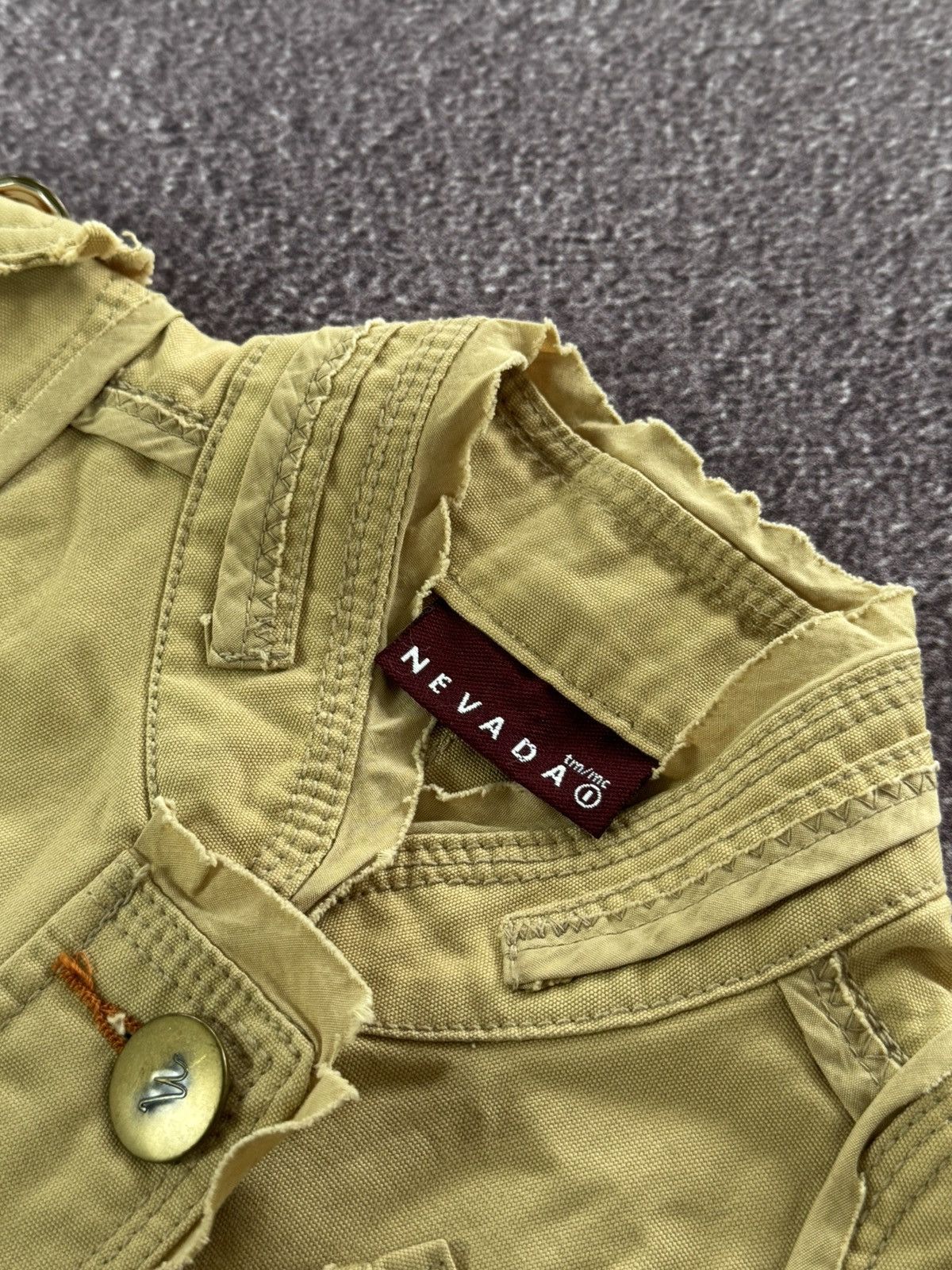 If Six Was Nine Vintage Diesel Style Grunge Military Vest Size XS / US 0-2 / IT 36-38 - 12 Thumbnail