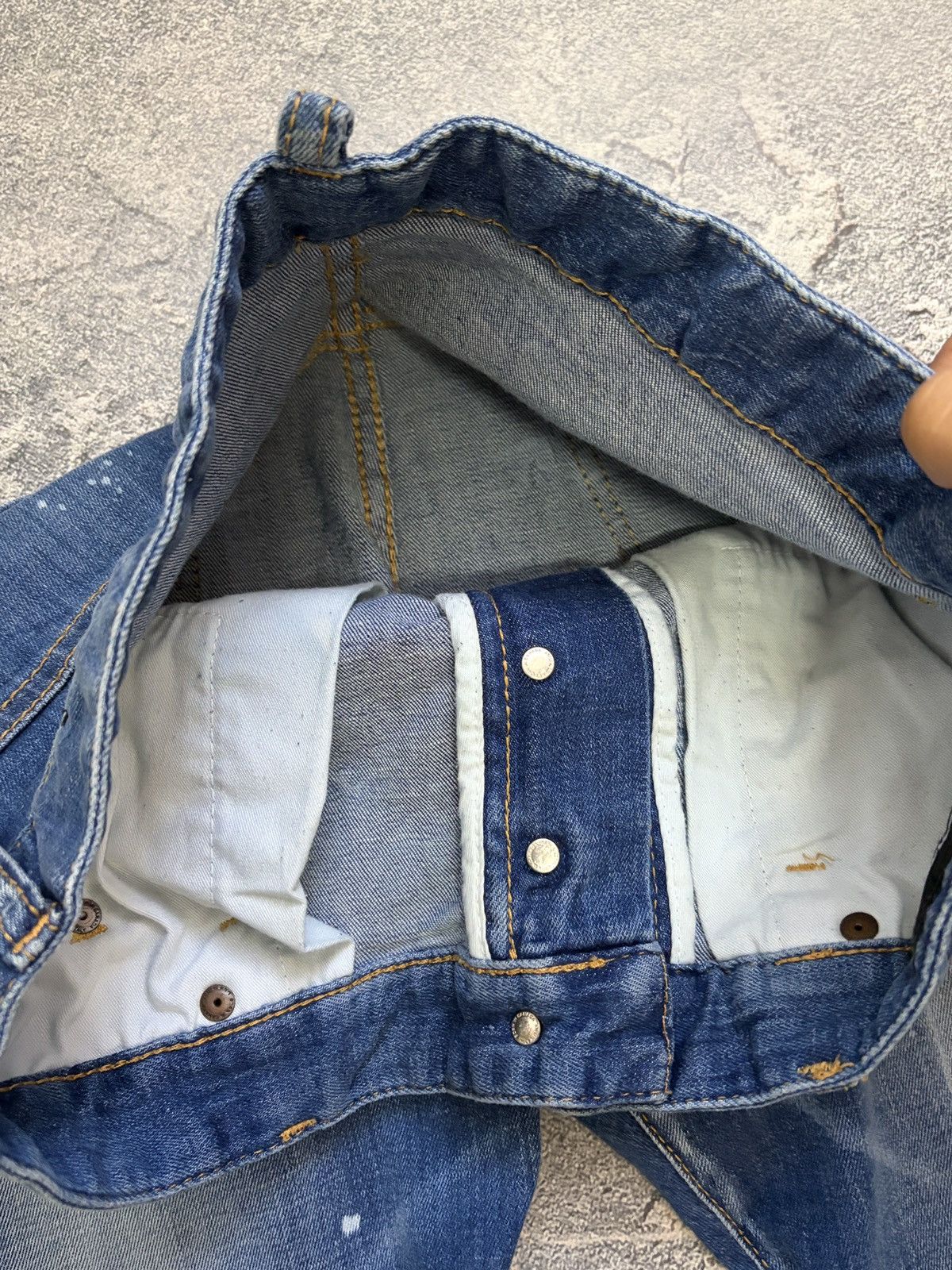 Dsquared2 DSQUARED2 Archive Distressed Patchwork Paint Blue Jeans 48 Size US 32 / EU 48 - 14 Thumbnail