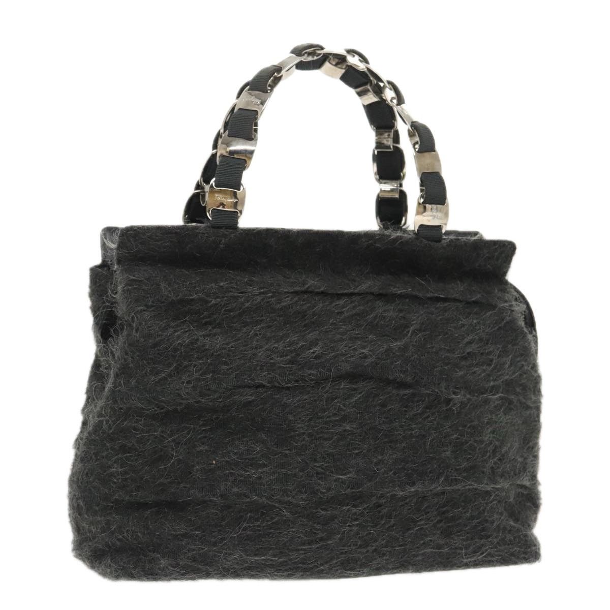 Salvatore Ferragamo Salvatore Ferragamo Hand Bag Wool Gray Silver Size ONE SIZE - 1 Thumbnail