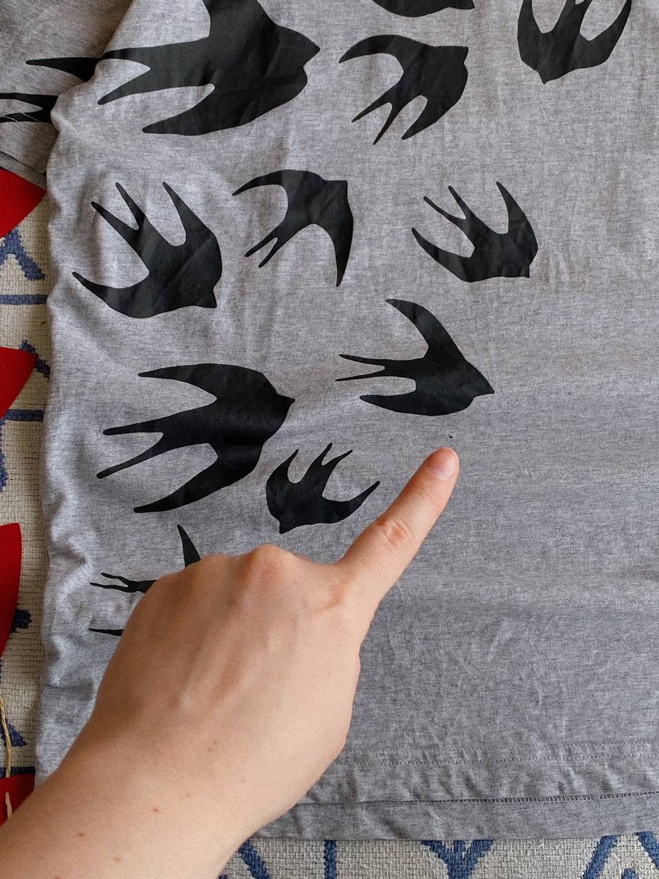 MCQ McQ Alexander McQueen T-Shirt Grey Seagulls Size US M / EU 48-50 / 2 - 6 Thumbnail