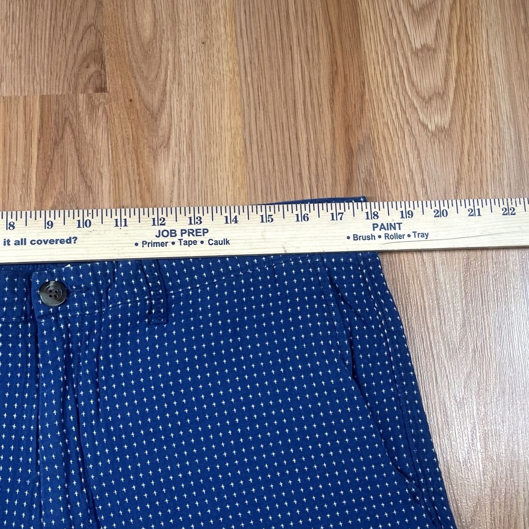 Vintage Goodiellow & Co Mens Linden Bermuda Flat Front Khaki Chino Slack Shorts 36 Blue Size US 36 / EU 52 - 3 Thumbnail