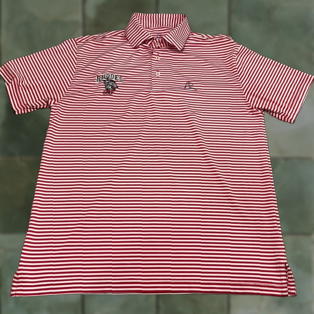 Vintage Rhoback Polo Shirt Striped Short Sleeve Men Size S Red White Embroidered Logo Golf Casual Size US S / EU 44-46 / 1 - 1 Thumbnail