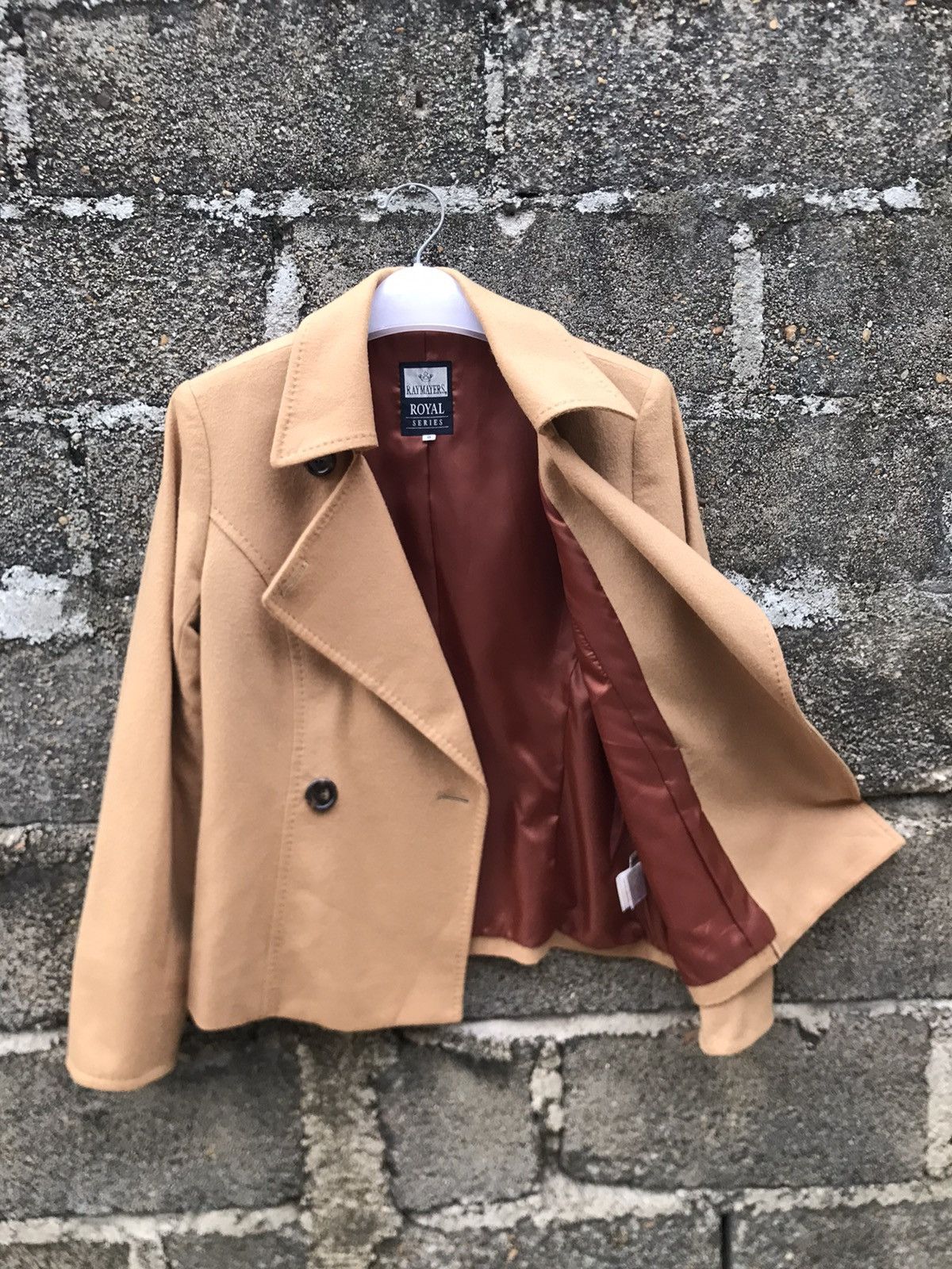 Japanese Brand × Vintage ⚡️RayMayers Double Breast Cropped Coat Size S / US 4 / IT 40 - 7 Thumbnail