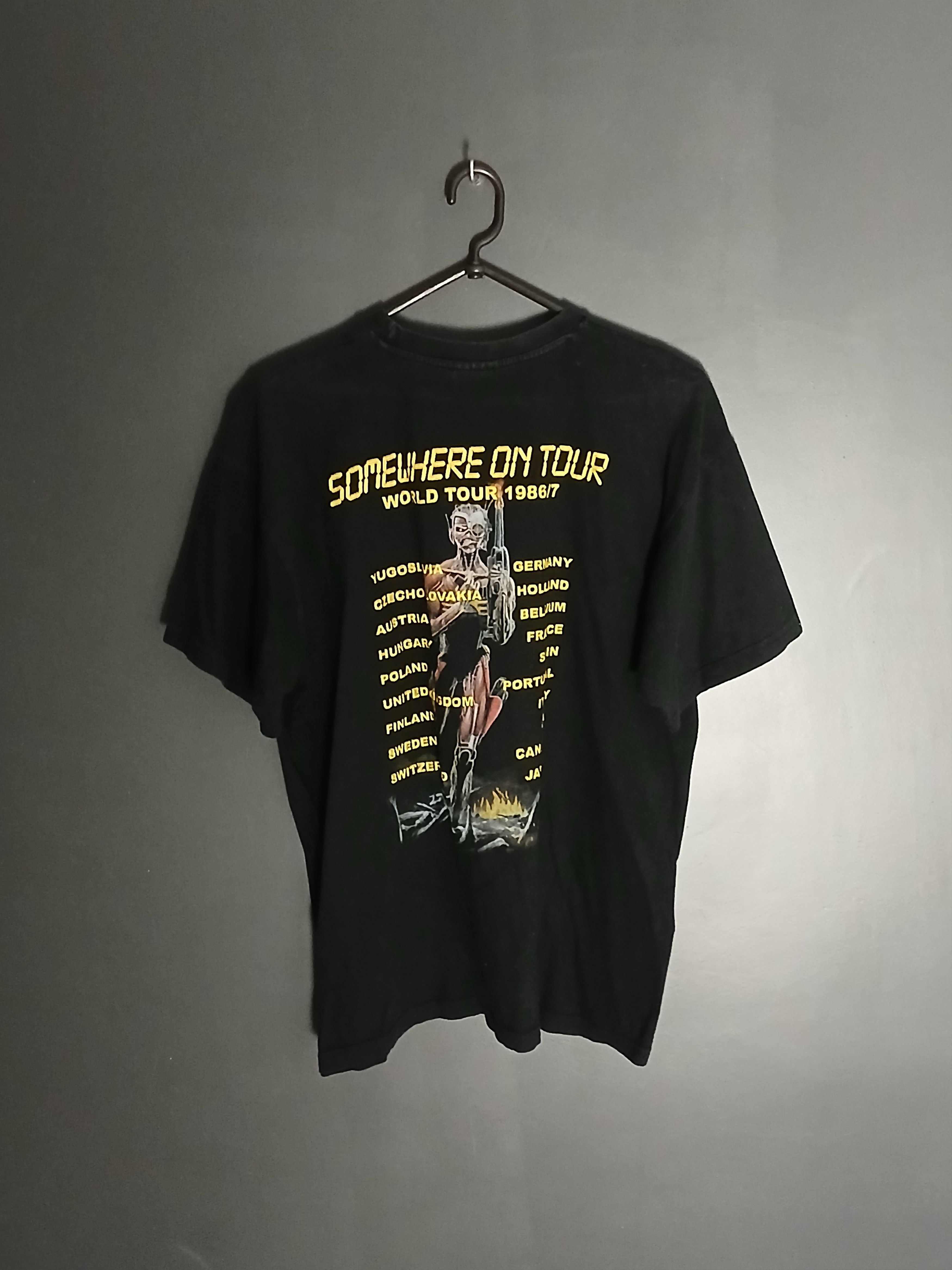 Band Tees × Iron Maiden × Vintage Vintage 2002 Iron Maiden Somewhere In TimeT-Shirt Size US S / EU 44-46 / 1 - 2 Thumbnail